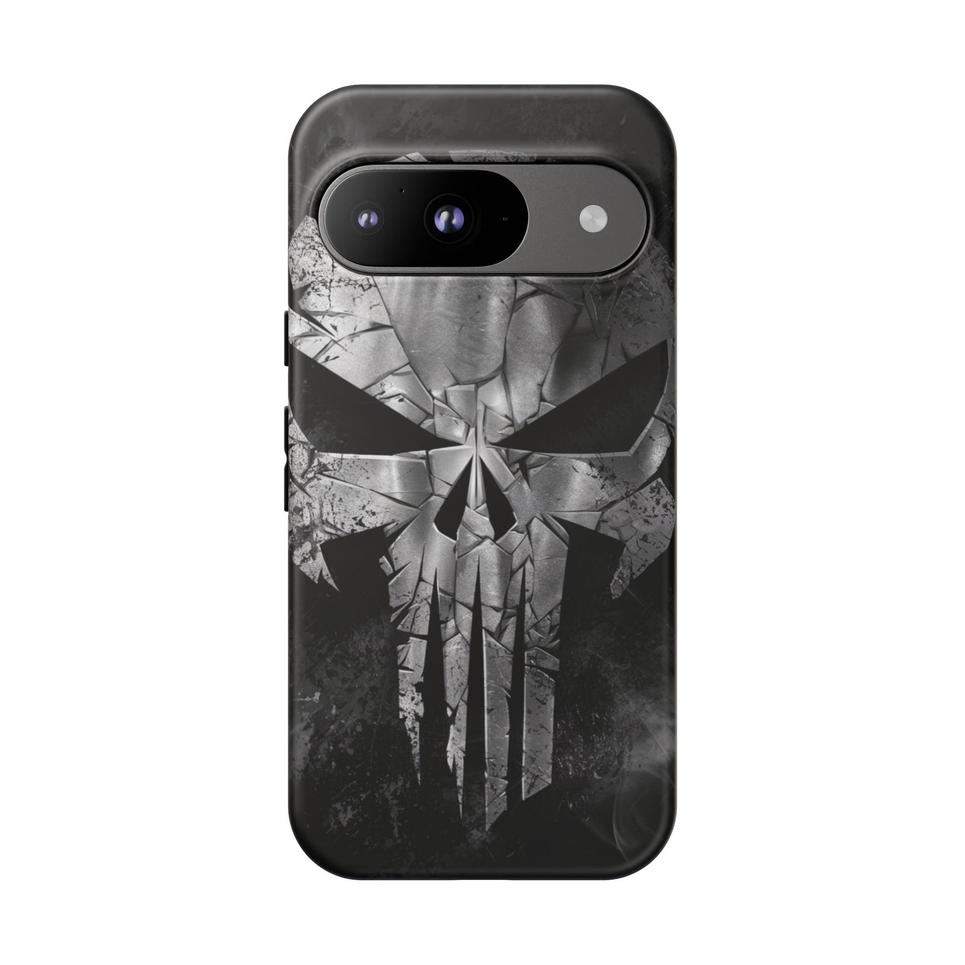 The Punisher Logo Art Tough Cases for iPhones, Samsung, and Pixel