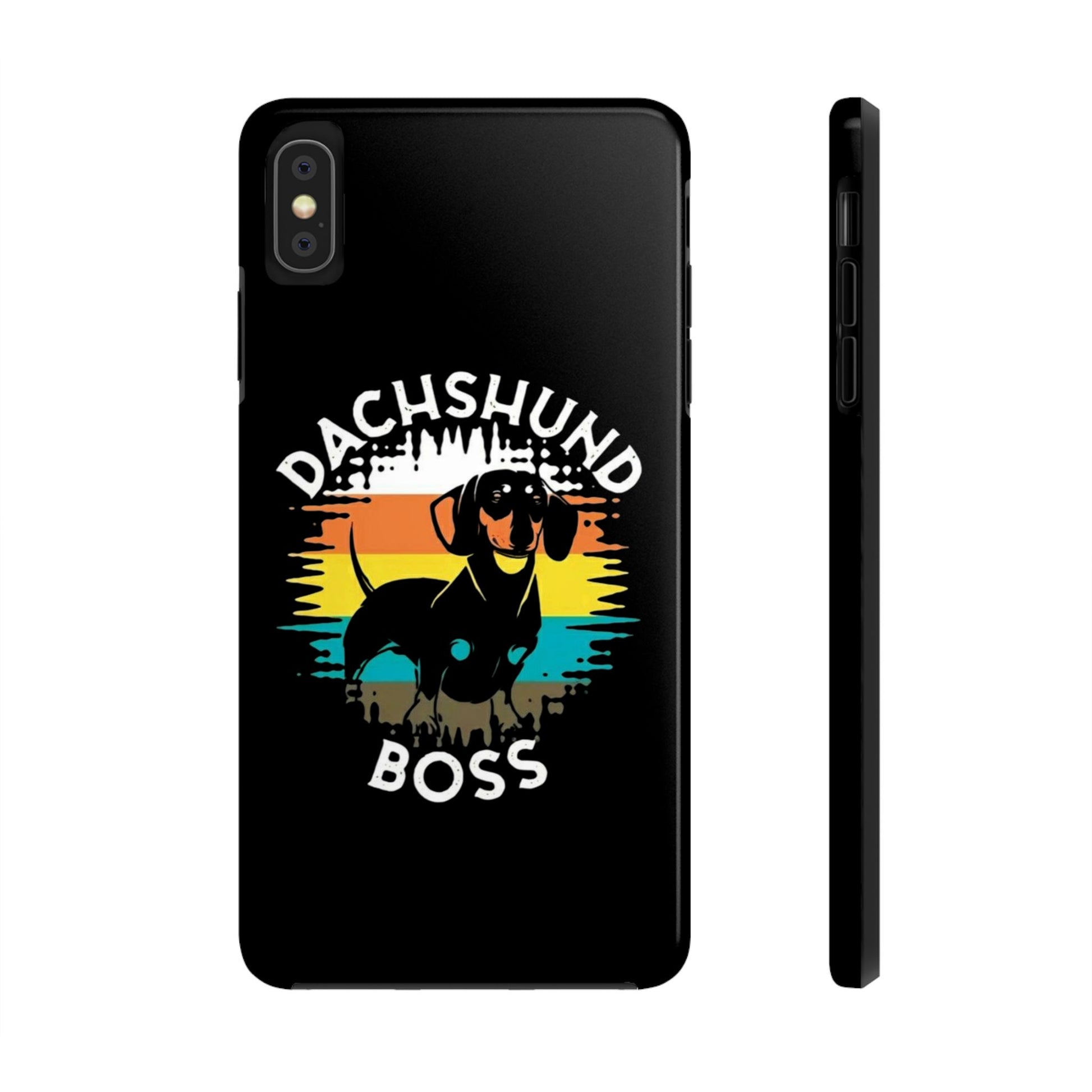 Dachshund Boss Theme Phone Cases for iPhones & Samsung Phones