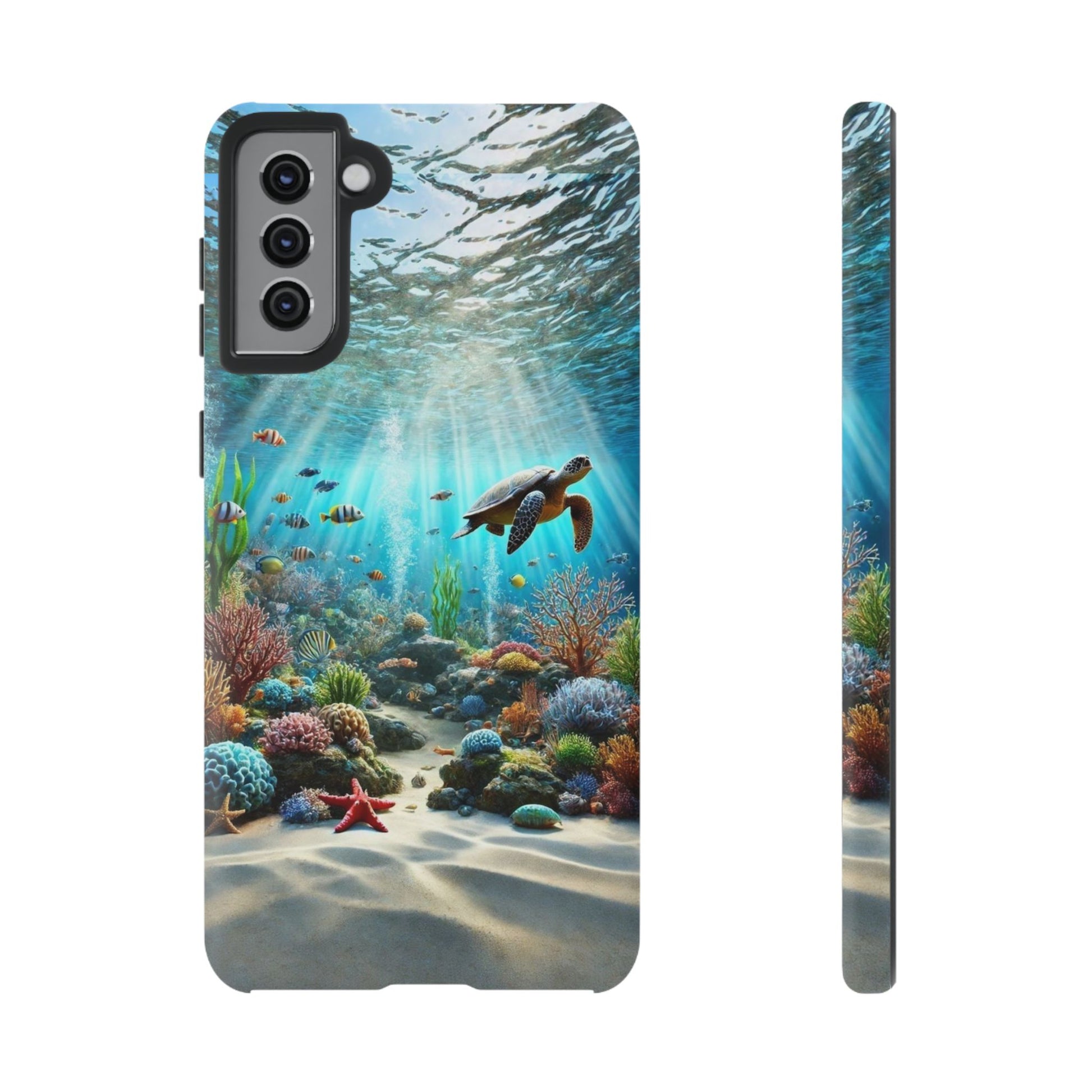 Under Sea Landscape Tough Cases for iPhones, Samsung, and Pixel