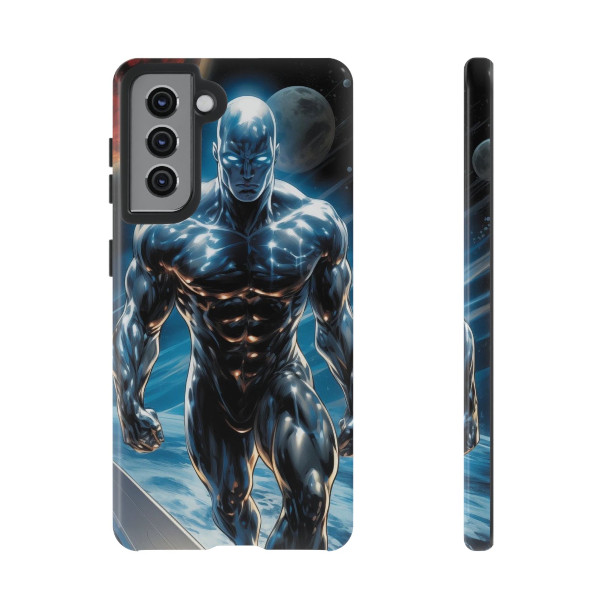 The Silver Surfer Comic Art Phone Case, Tough Cases for iPhones, Samsung, and Pixel