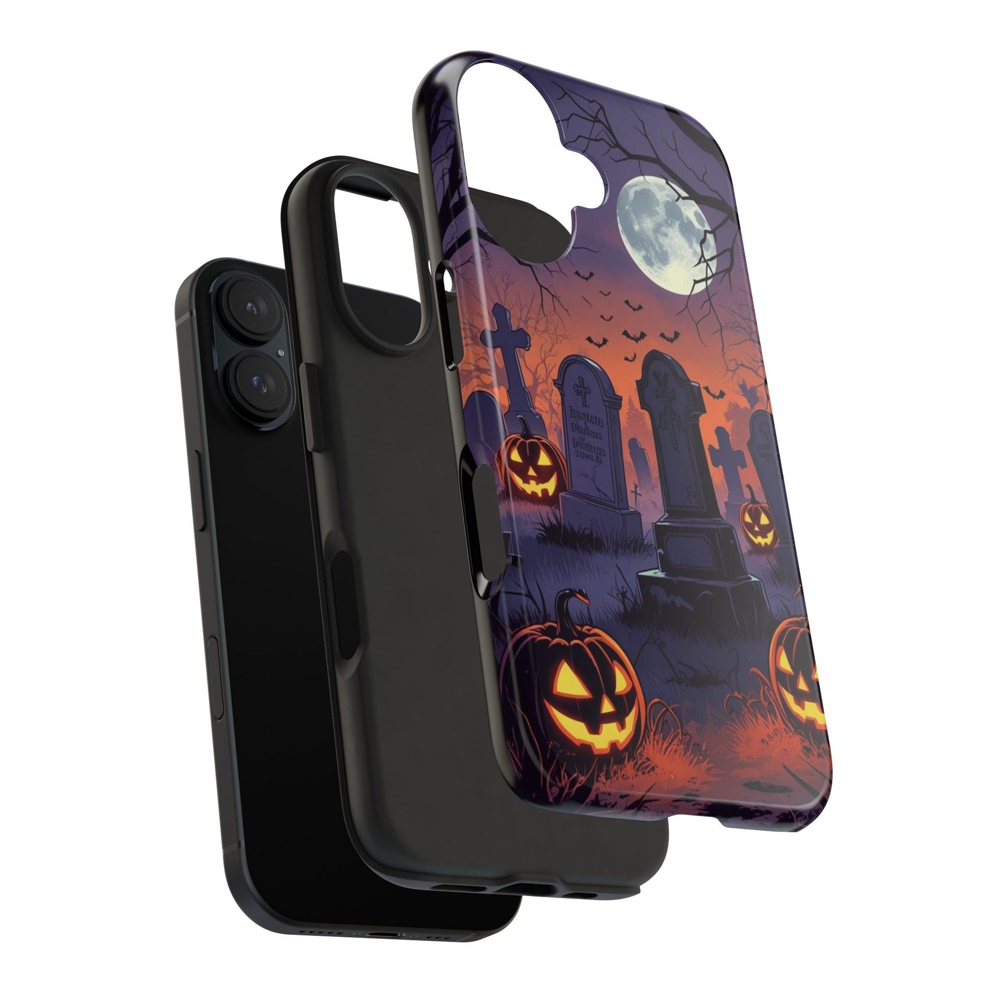 Graveyard Halloween Theme Phone Cases for iPhones & Samsung Phones
