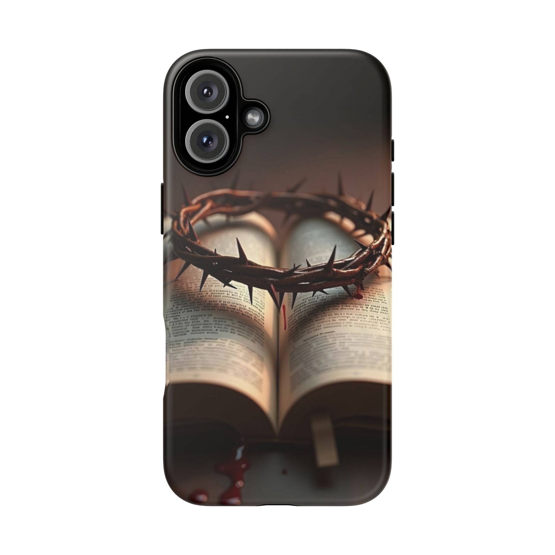 Crown of Thorns and Bible Christian Tough Cases for iPhones, Samsung, and Pixel