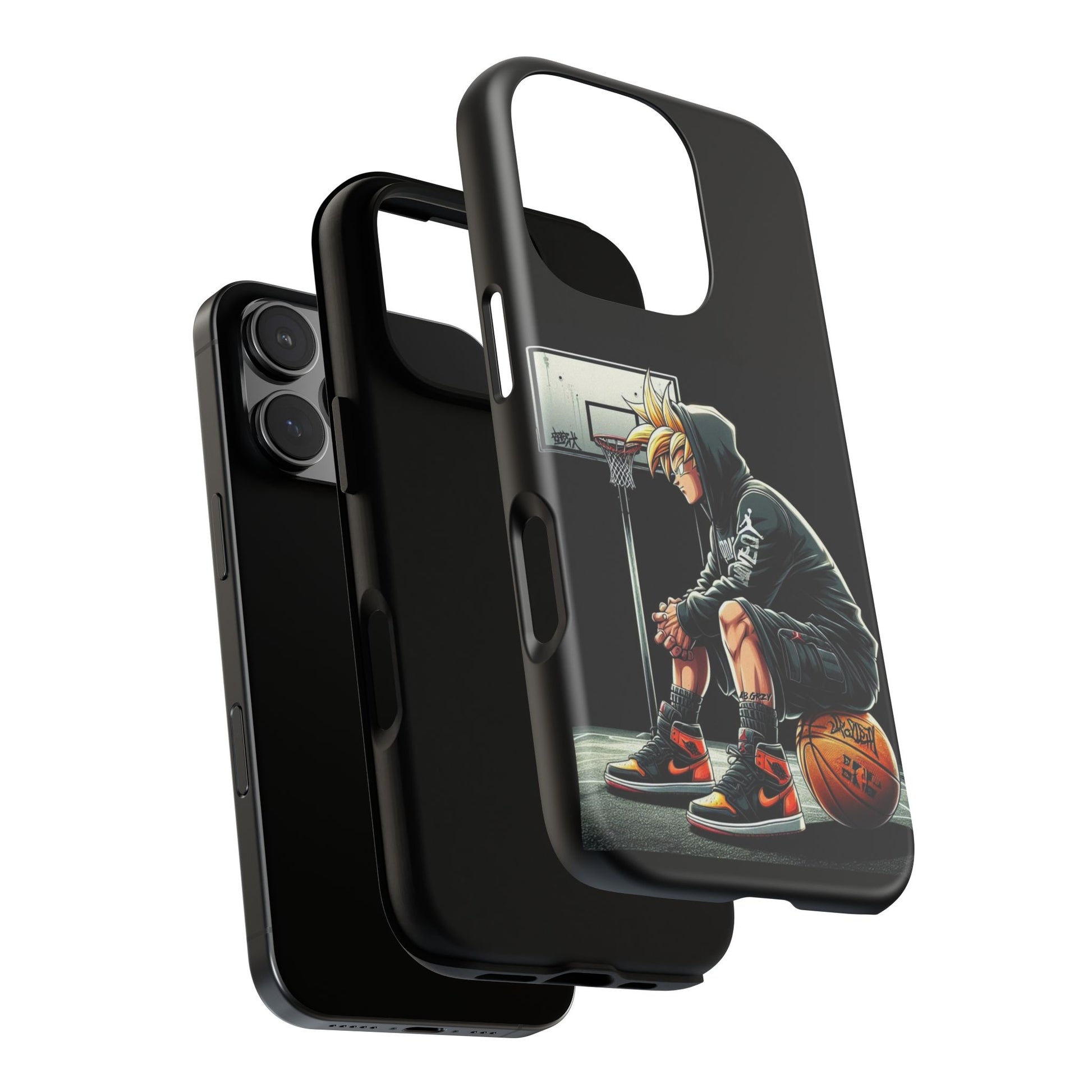 Son Goku Basketball Tough Cases for iPhones, Samsung, and Pixel