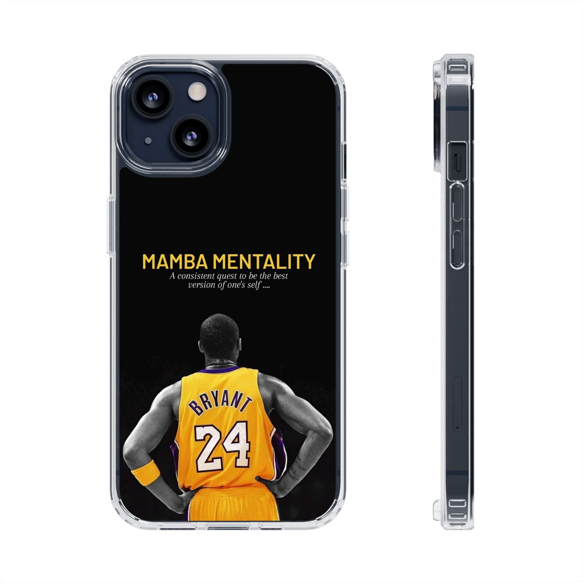 Kobe Mamba Mentality Basketball Inspired design Clear Phone Cases