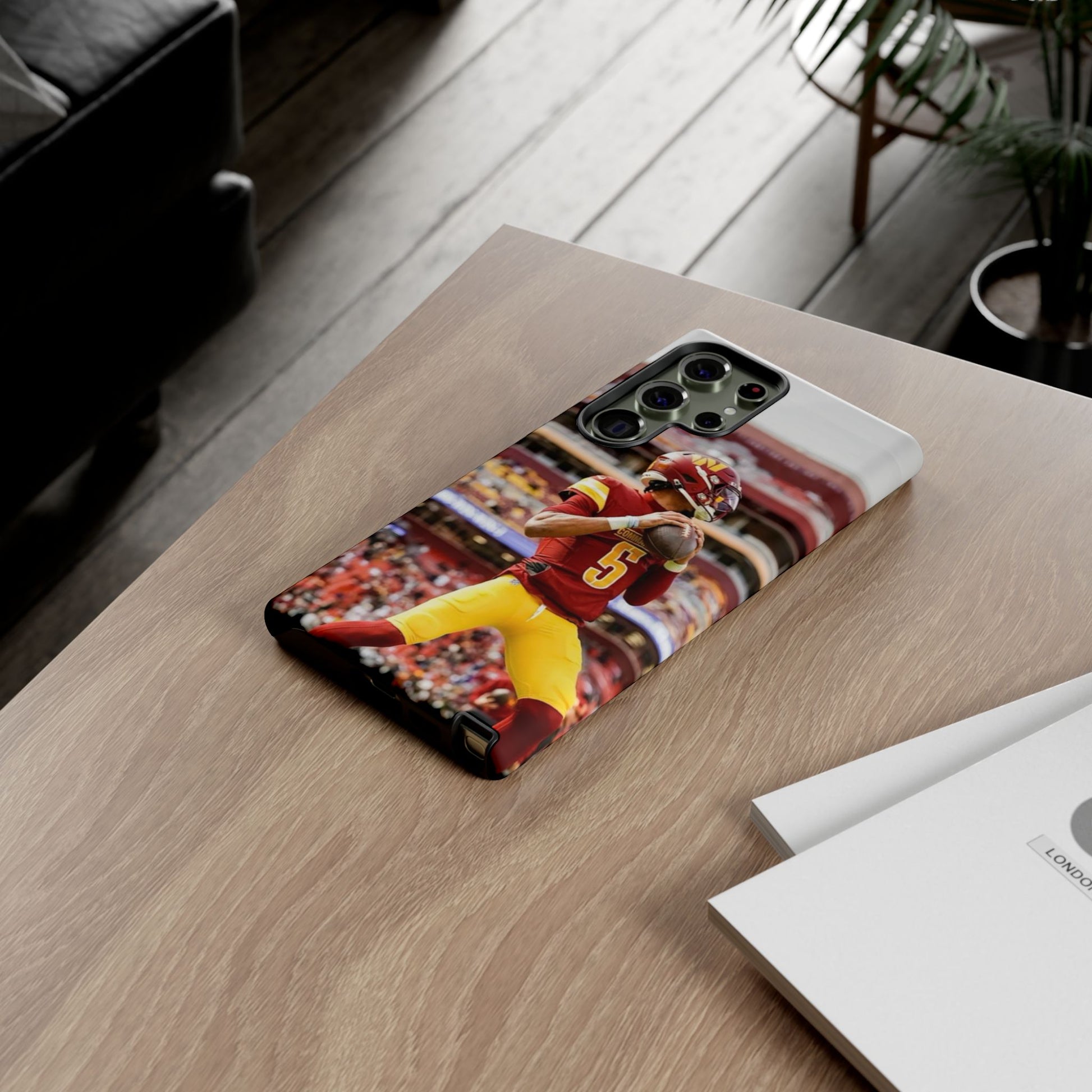 Jayden Daniels Washington Football Tough Cases for iPhones, Samsung, and Pixel