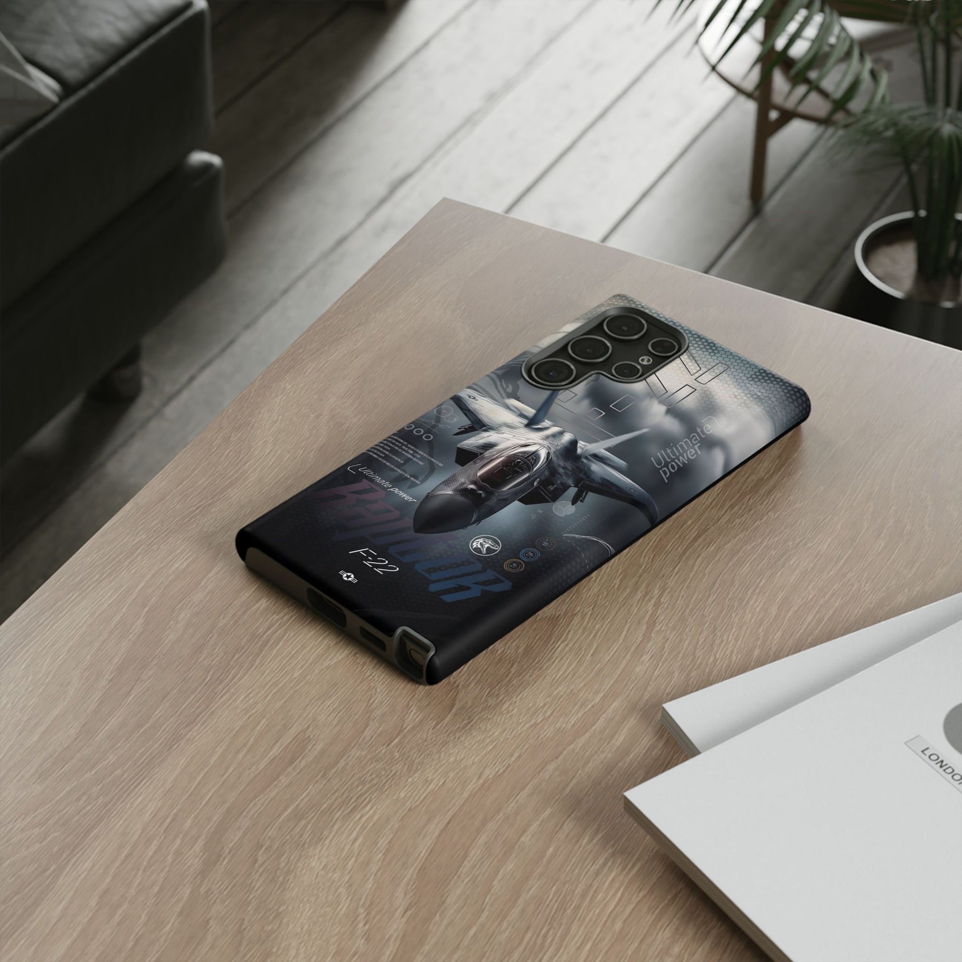 F-22 Raptor Fighter Jet Tough Cases for iPhones, Samsung, and Pixel