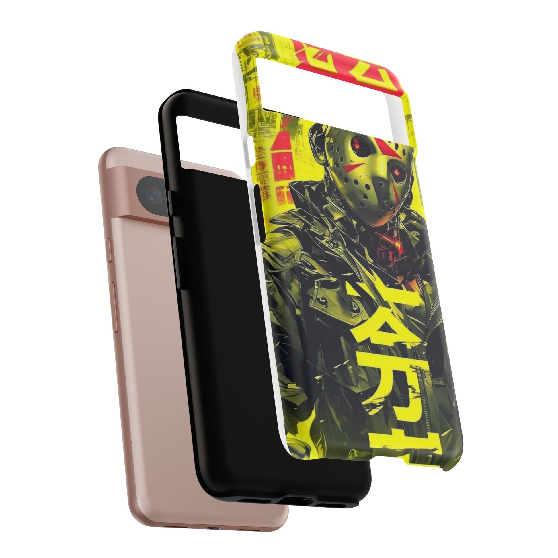 Cyberpunk X Jason Voorhees Tough Cases for iPhones, Samsung, and Pixel