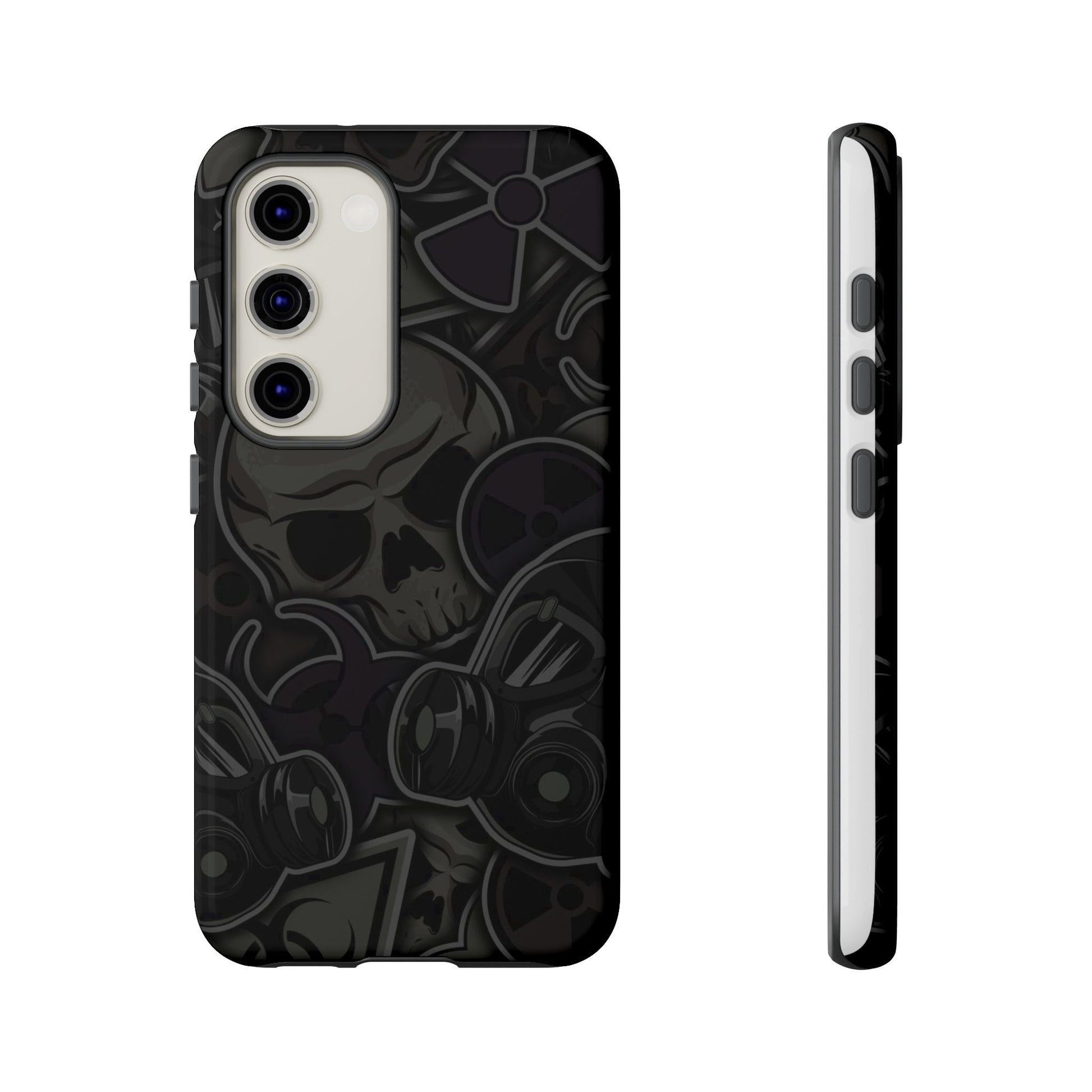 Tough Cases Phone Case, Edgy Skull Design Phone Cover, Gothic Cell Phone Shell