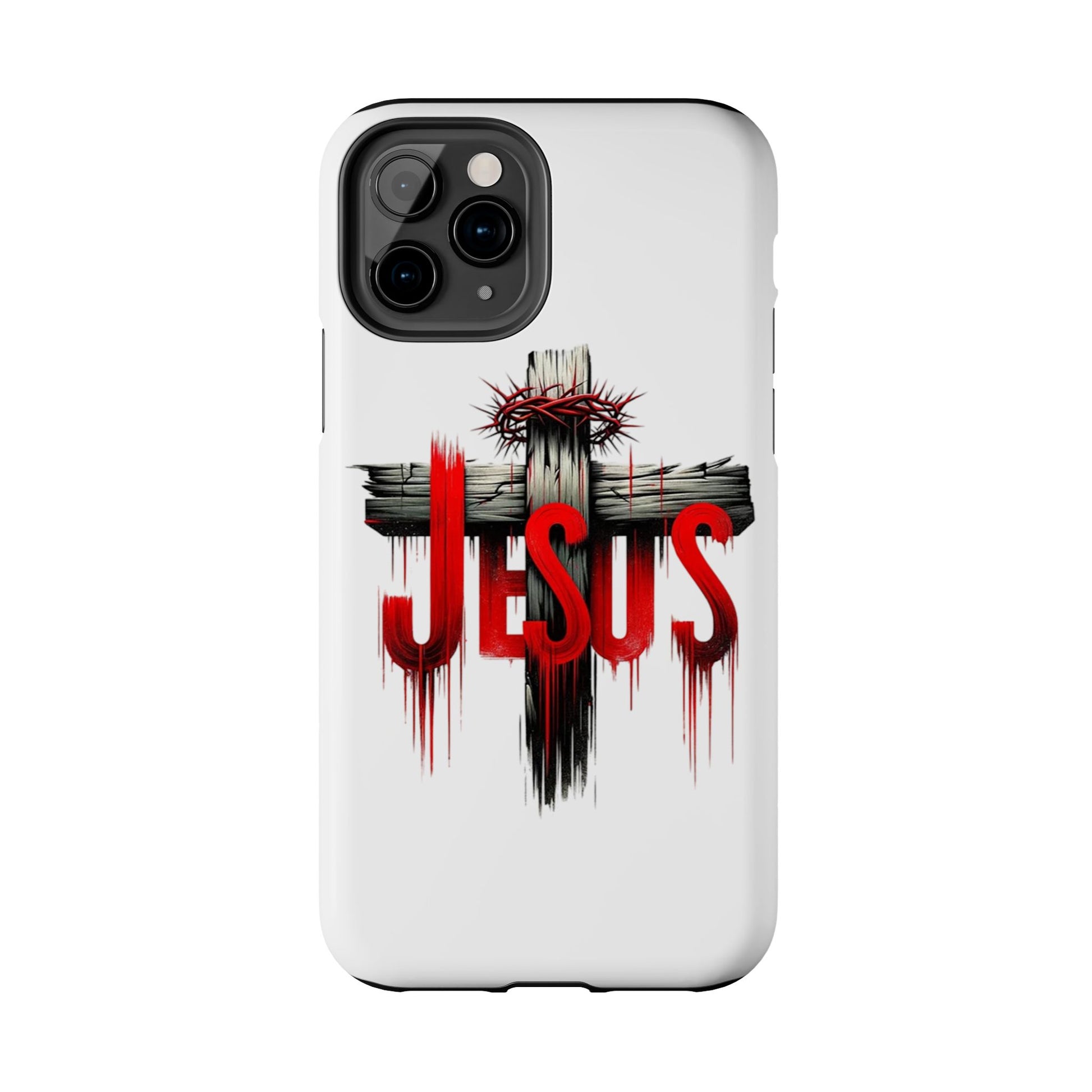 Jesus Cross and Crown Christian Theme Phone Cases for iPhones & Samsung Phones