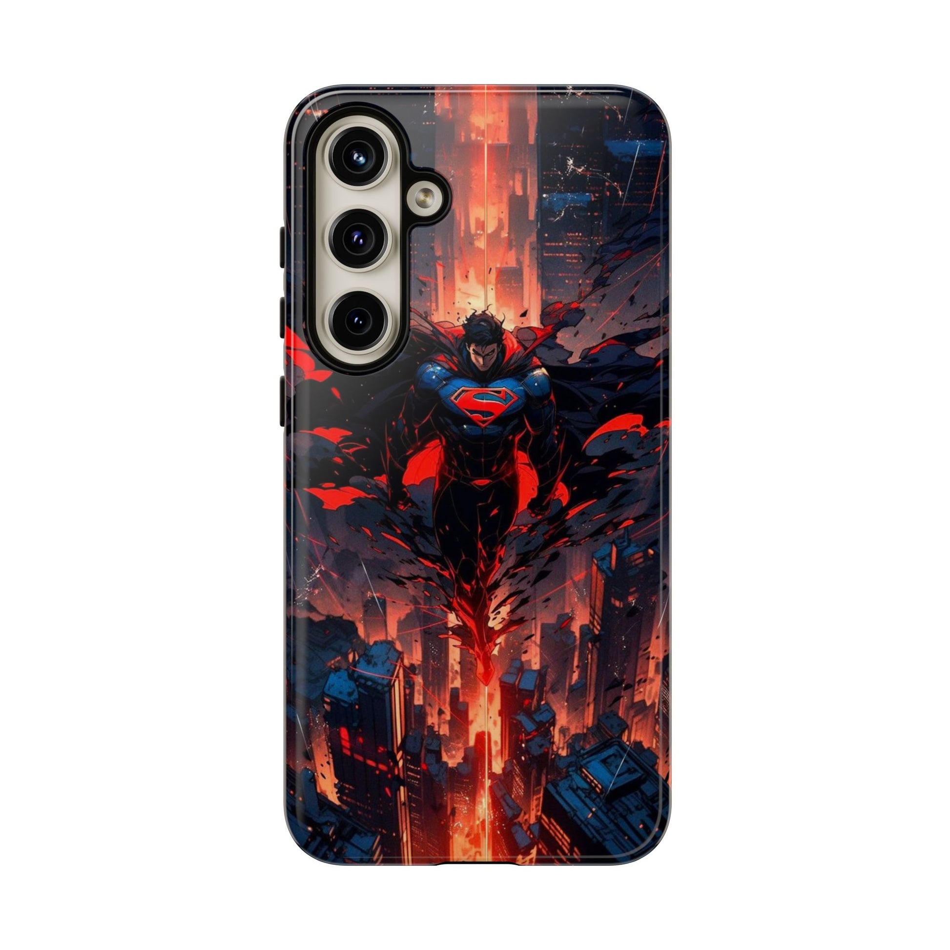 Anime Superman Tough Cases for iPhones, Samsung, and Pixel