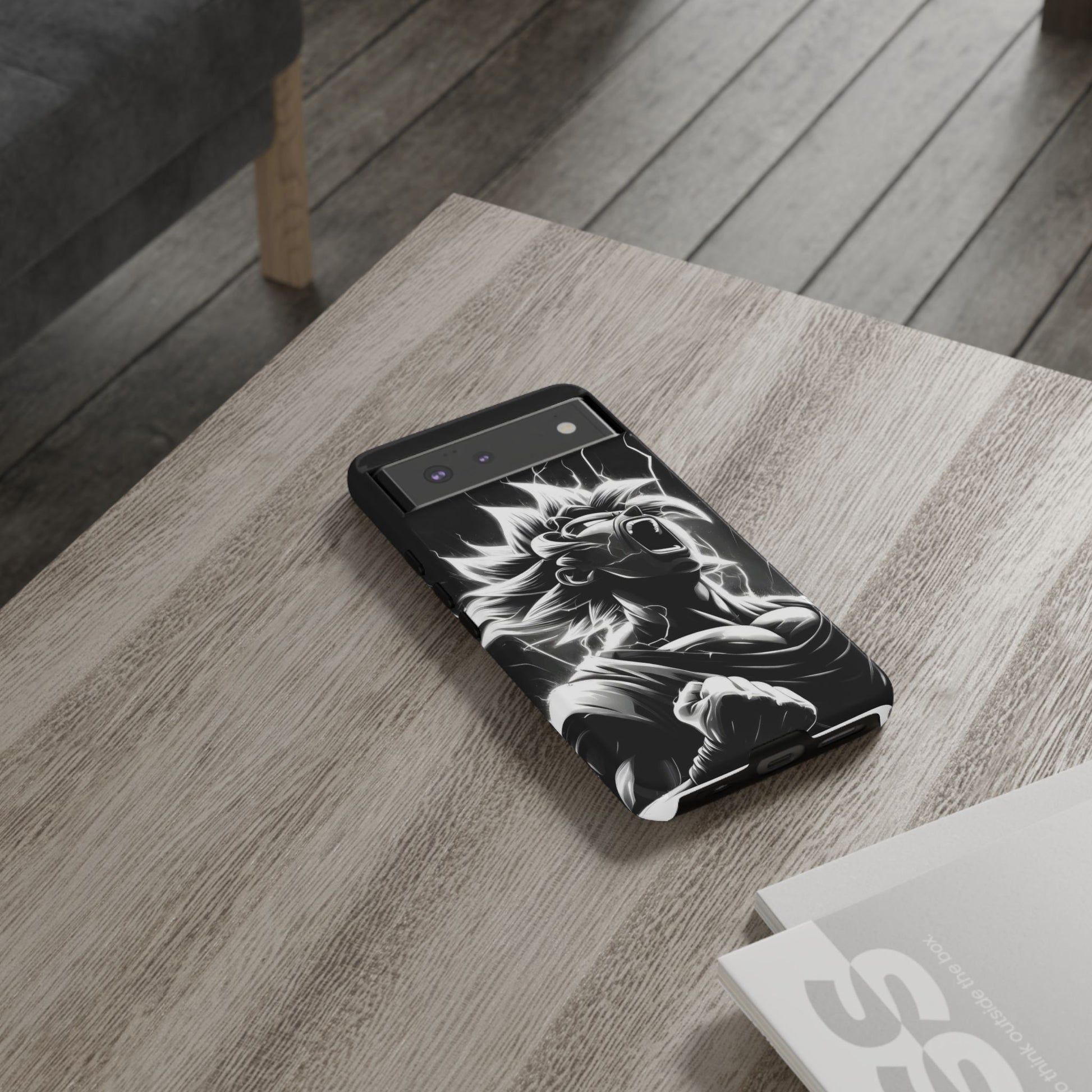 Anime Saiyan Rage Dragon ball Z Tough Cases for iPhones, Samsung, and Pixel