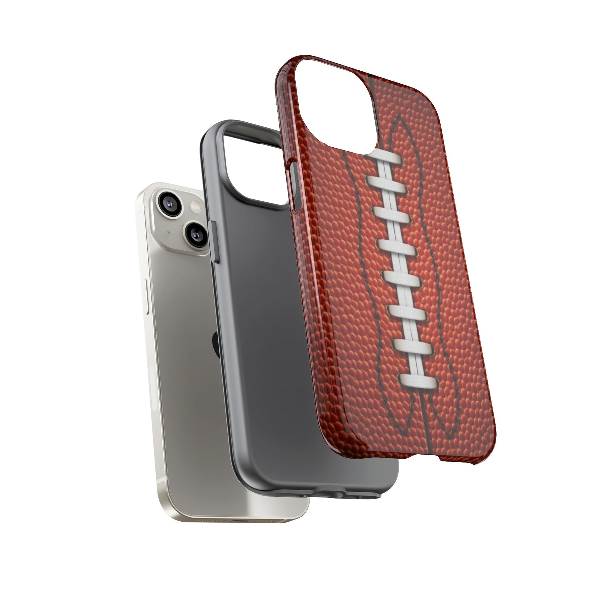 Football Pigskin Print Tough Cases for iPhones, Samsung, and Pixel