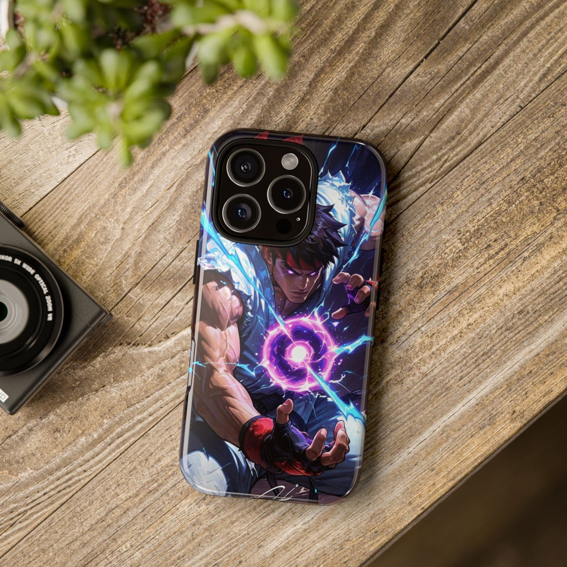 Street Fighter Ryu Gamer Art Tough Cases for iPhones, Samsung, and Pixel