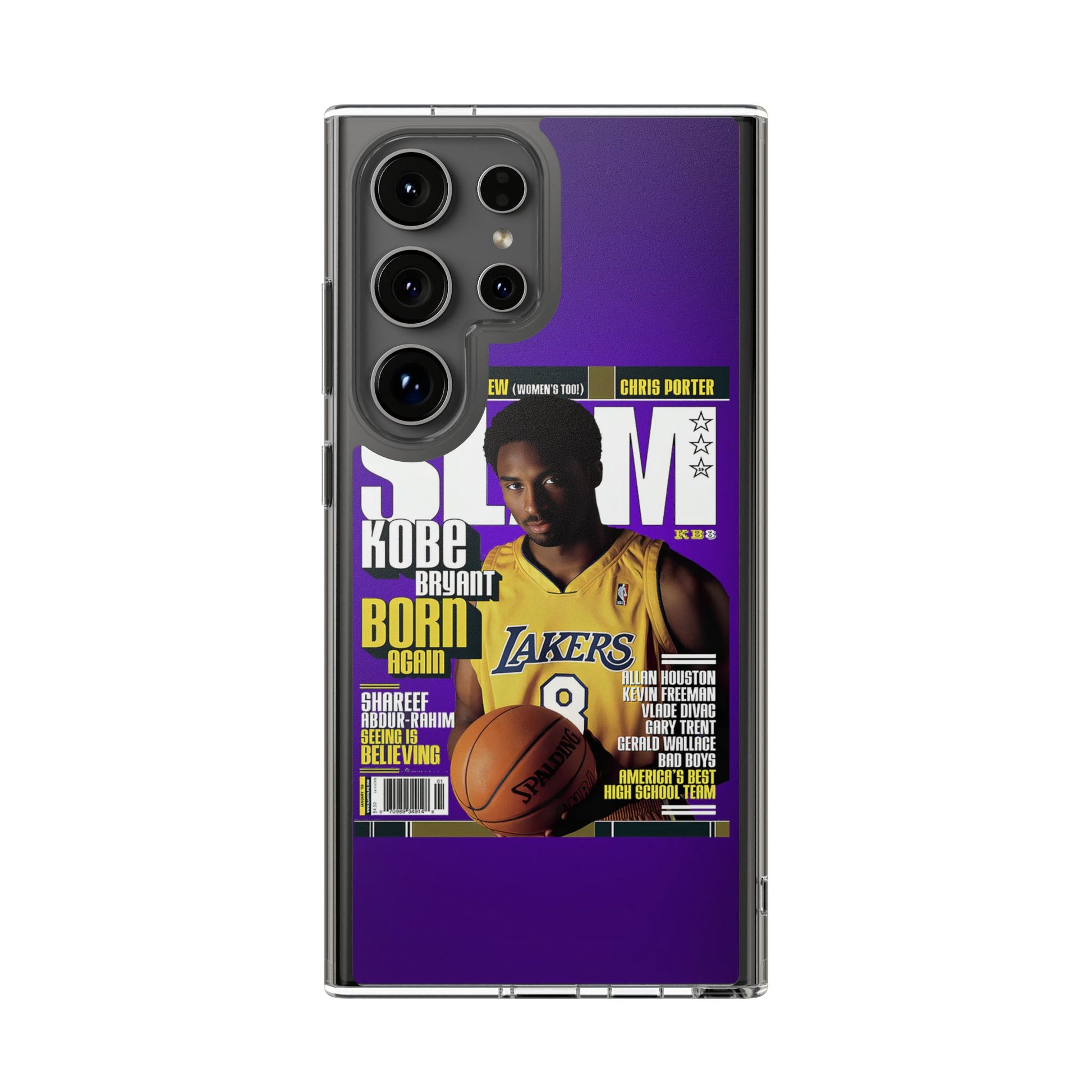 SLAM Cover Kobe Basketball Inspired design Clear Phone Cases