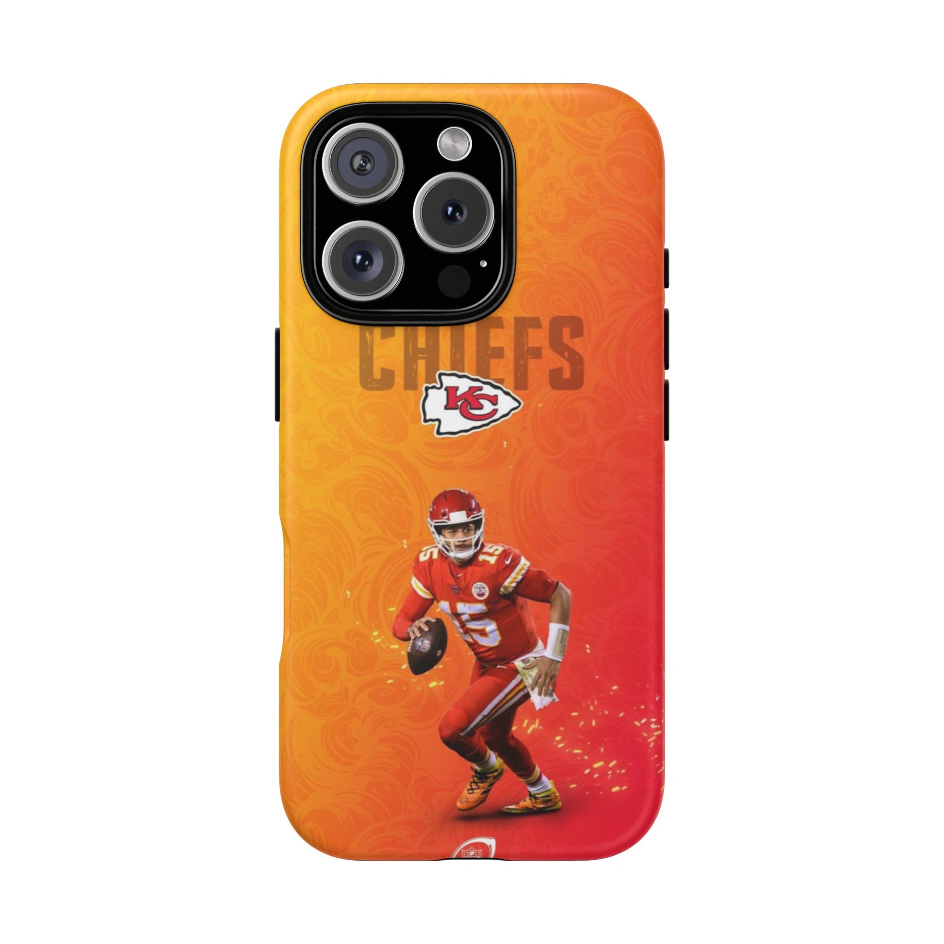 Kansas City Chiefs Patrick Mahomes Football Tough Cases for iPhones, Samsung, and Pixel