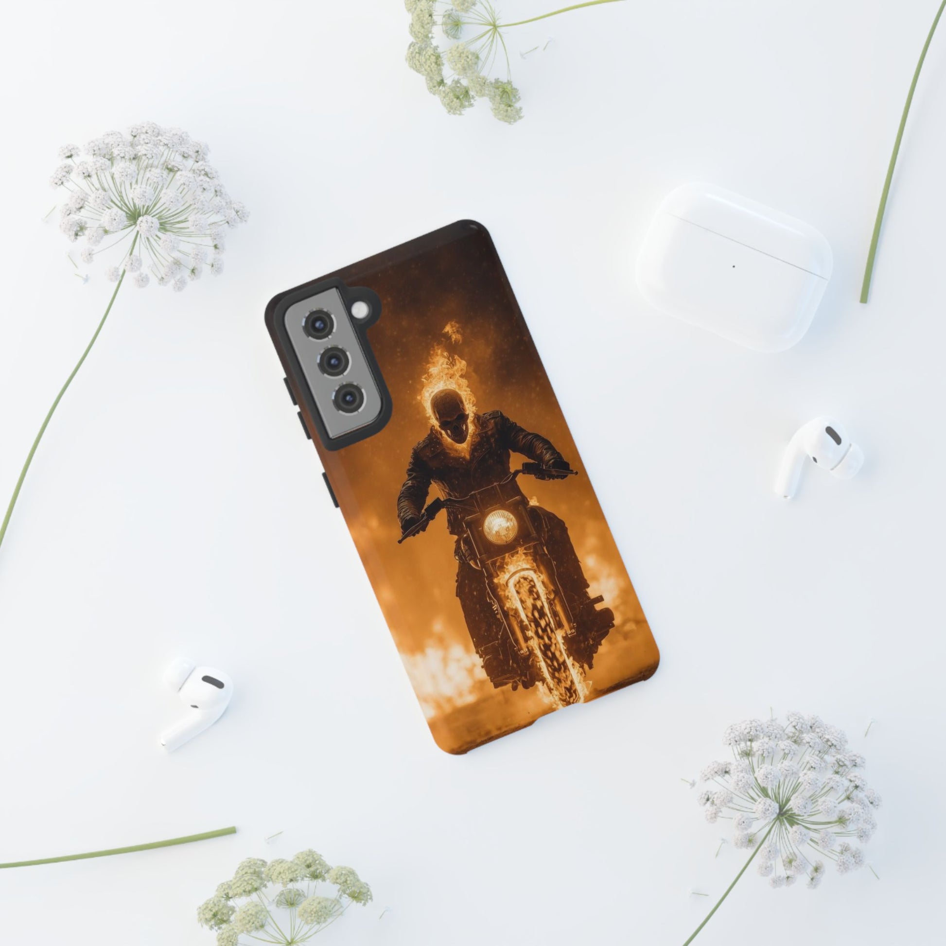 Marvel's Ghostrider Tough Cases for iPhones, Samsung, and Pixel