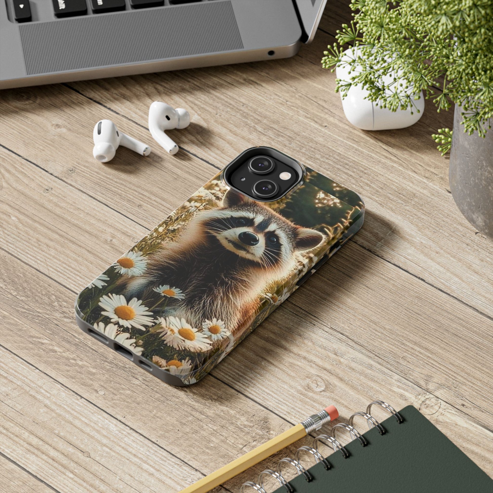 Cute Raccoon Theme Phone Cases for iPhones & Samsung Phones