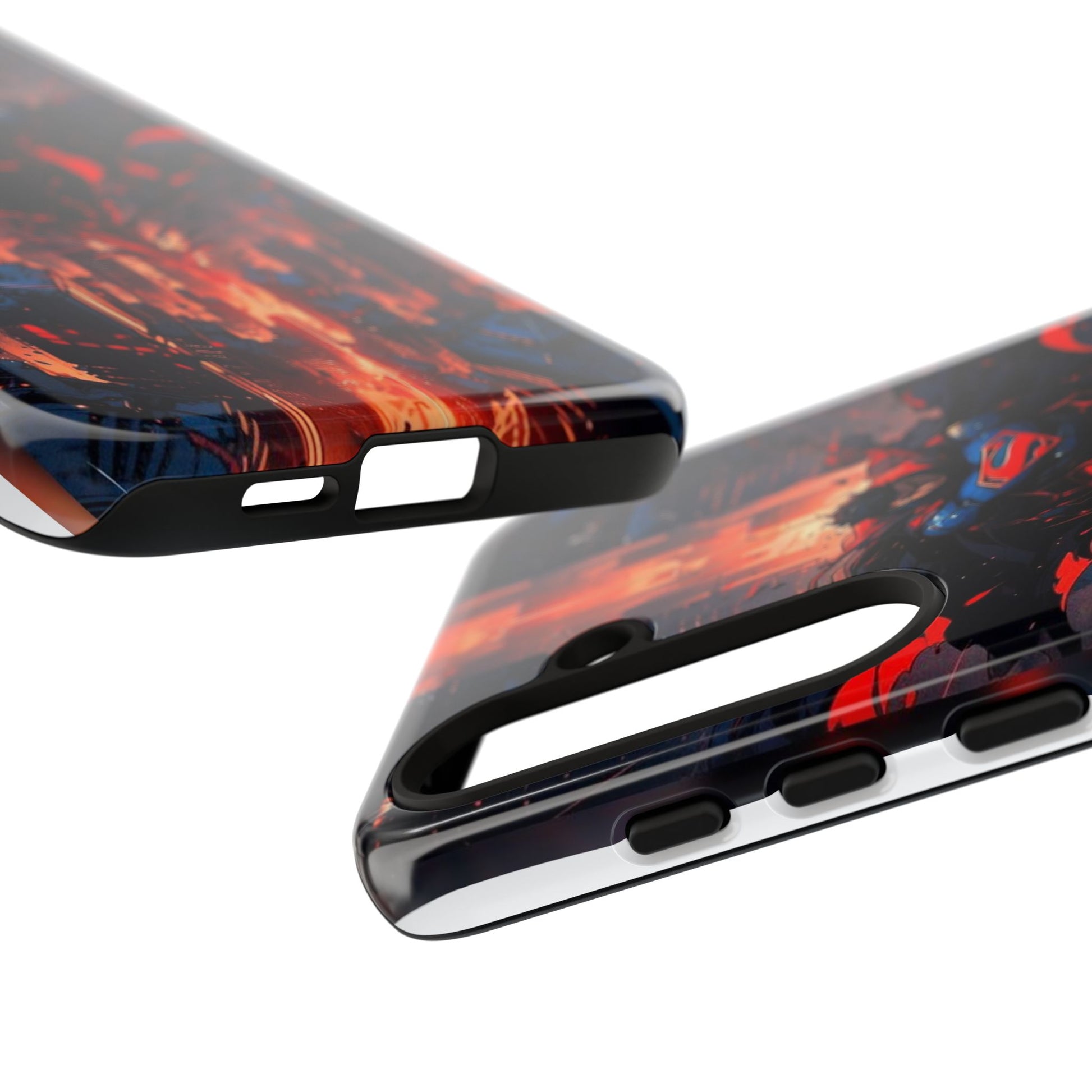 Anime Superman Tough Cases for iPhones, Samsung, and Pixel