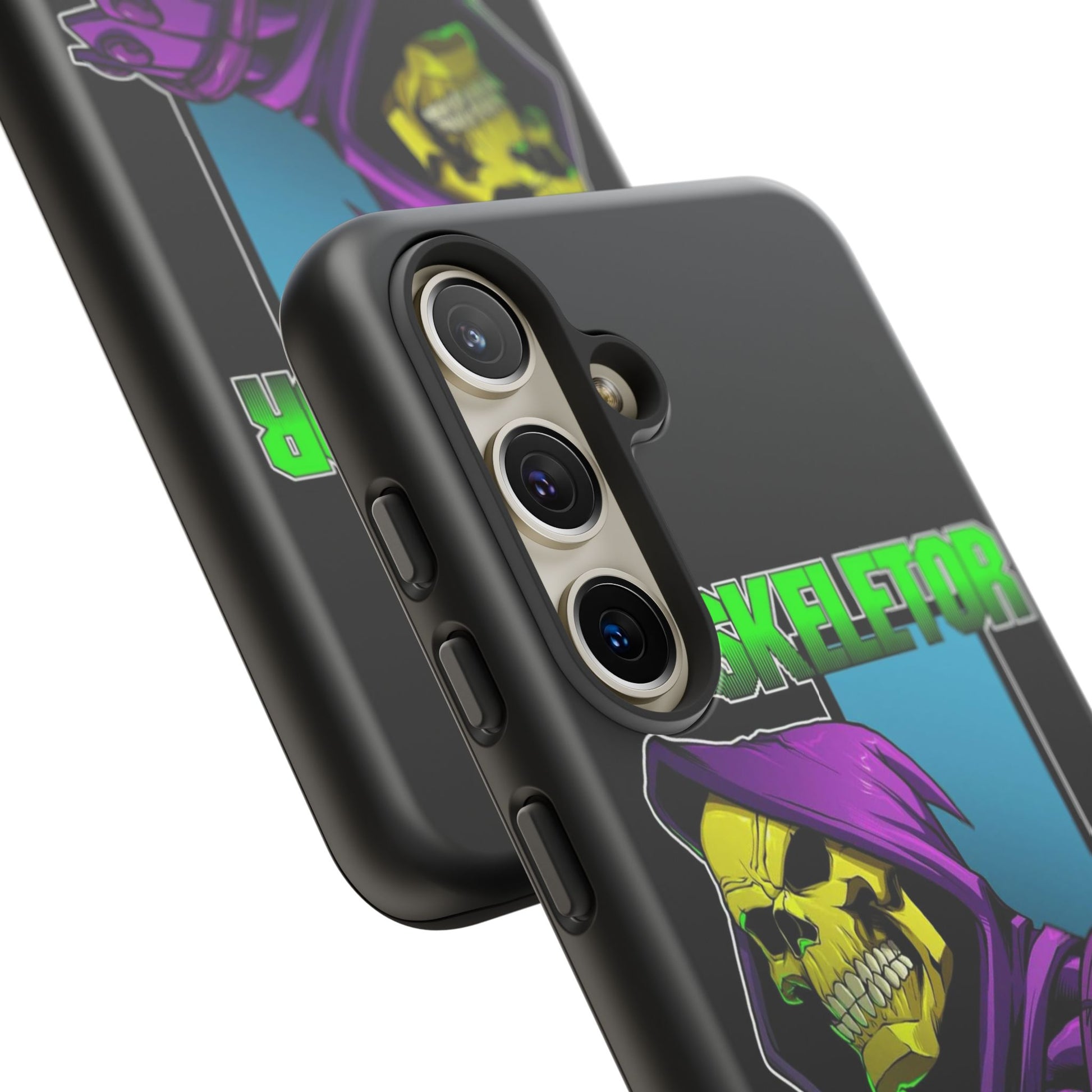 Skeletor Tough Cases for iPhones, Samsung, and Pixel