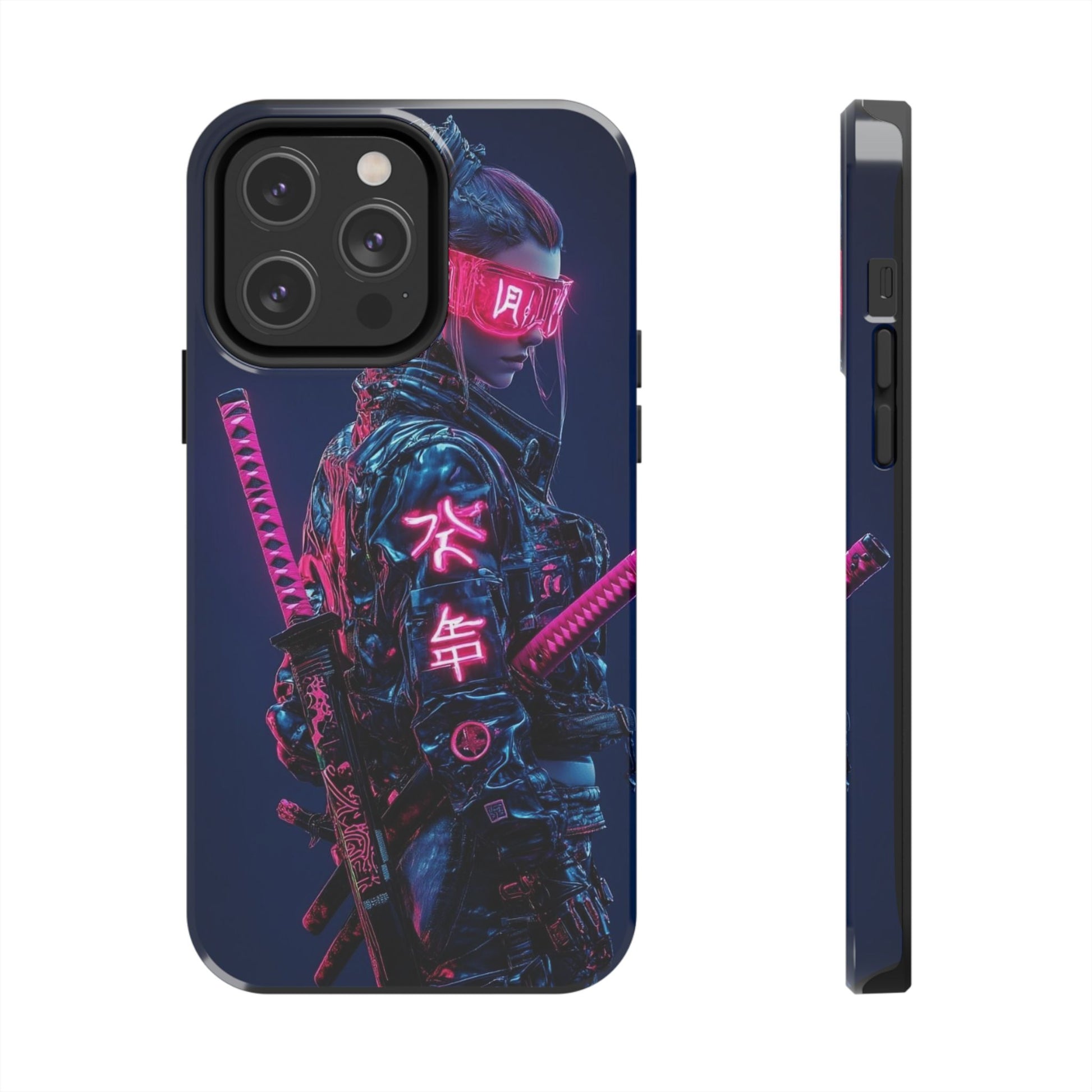 Female Cyber Ninja Warrior Phone Cases for Iphones & Samsung Phones
