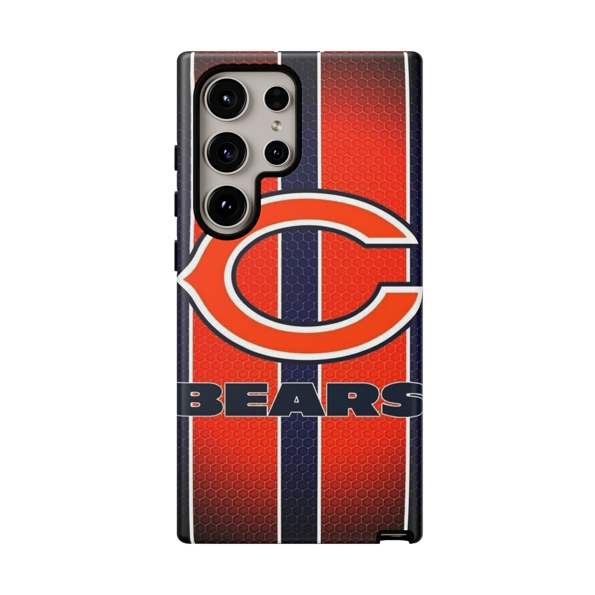 Chicago Bears Stripes Football Phone Case, Tough Cases for iPhones, Samsung, and Pixel