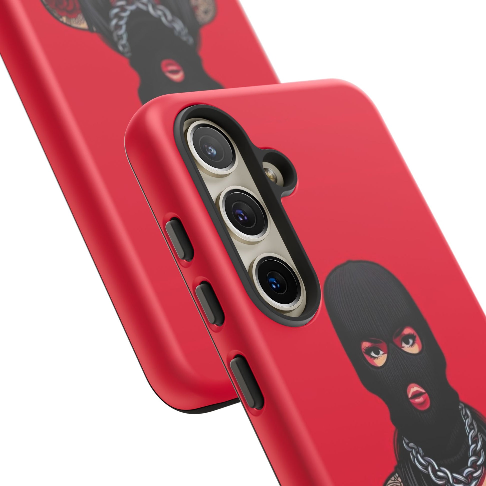 Thug Girl Red Design Tough Cases for iPhones, Samsung, and Pixel