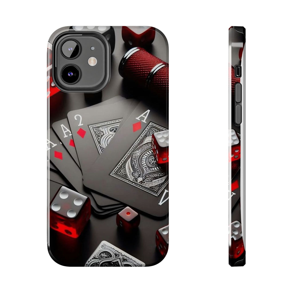 Casino Cards, Dice, and Chips Theme Phone Cases for Iphones & Samsung Phones