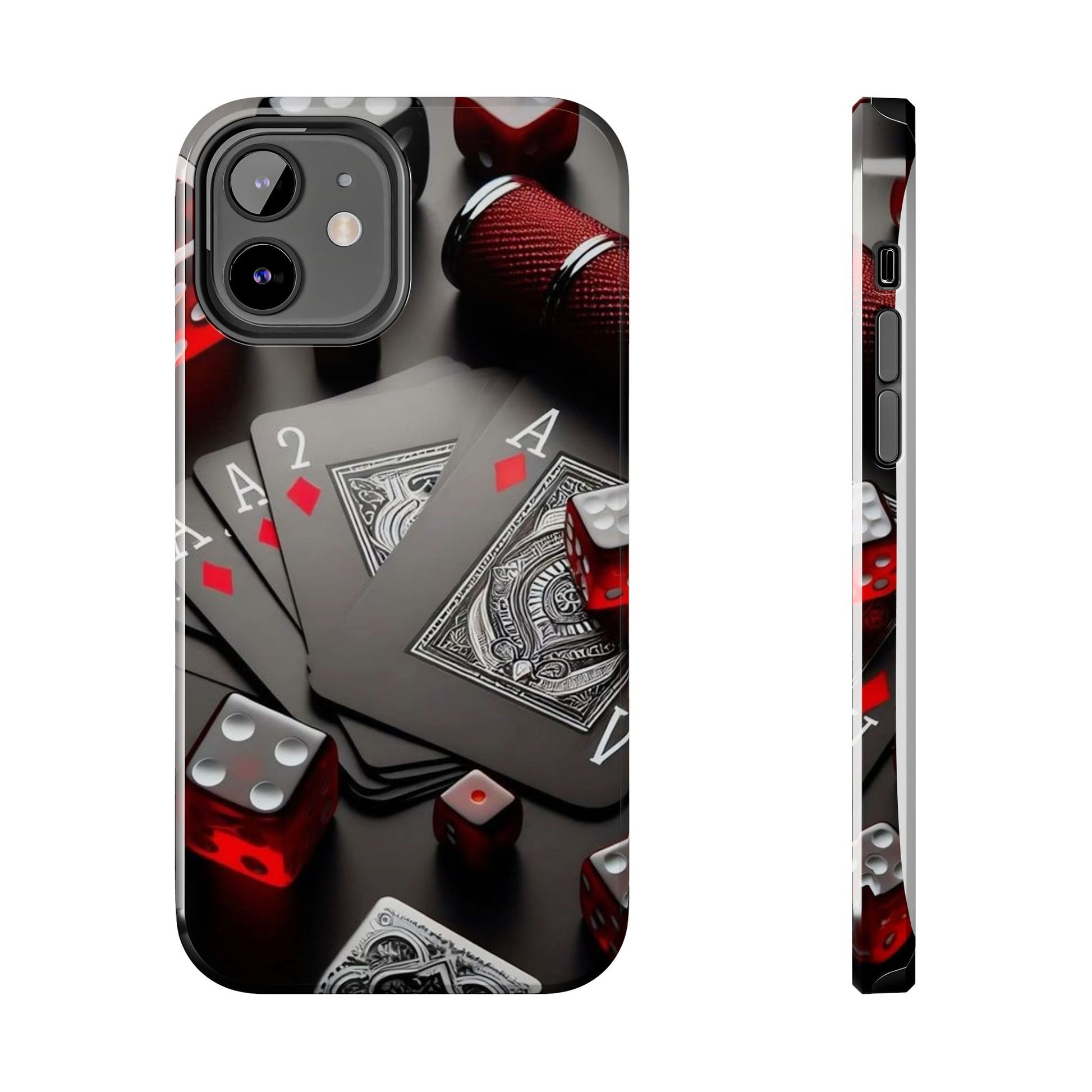 Casino Cards, Dice, and Chips Theme Phone Cases for Iphones & Samsung Phones