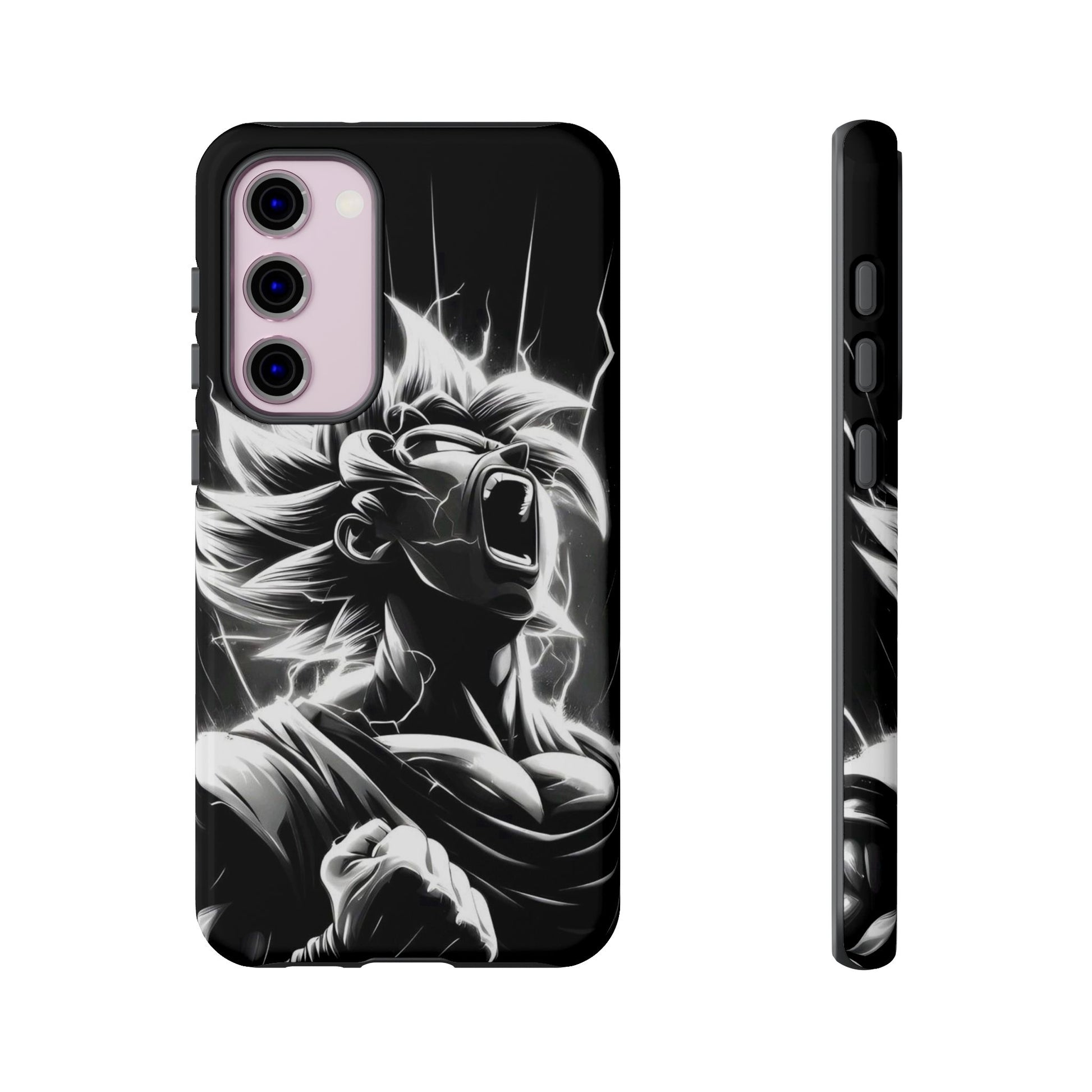 Anime Saiyan Rage Dragon ball Z Tough Cases for iPhones, Samsung, and Pixel