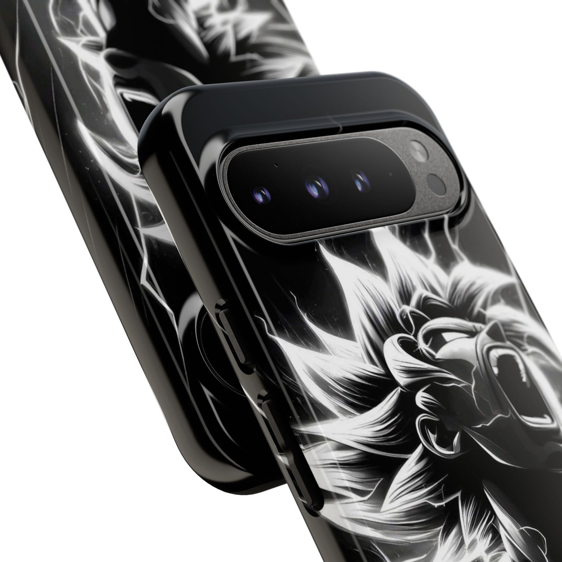 Anime Saiyan Rage Dragon ball Z Tough Cases for iPhones, Samsung, and Pixel