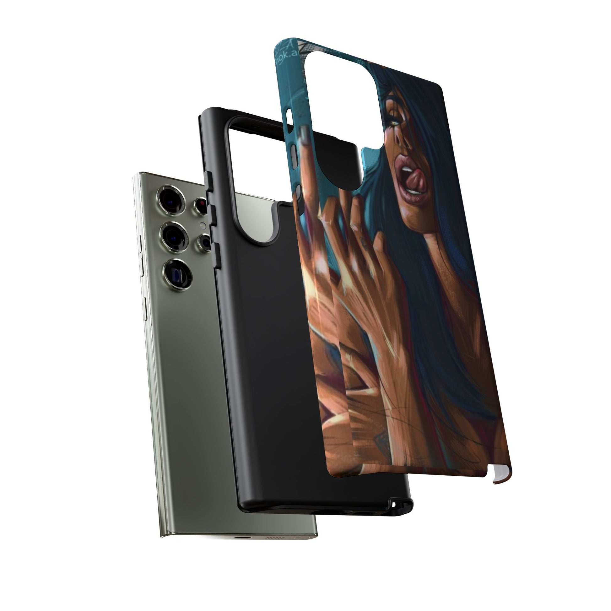 Tough Girl Theme Urban Design Cases for iPhones, Samsung, and Pixel