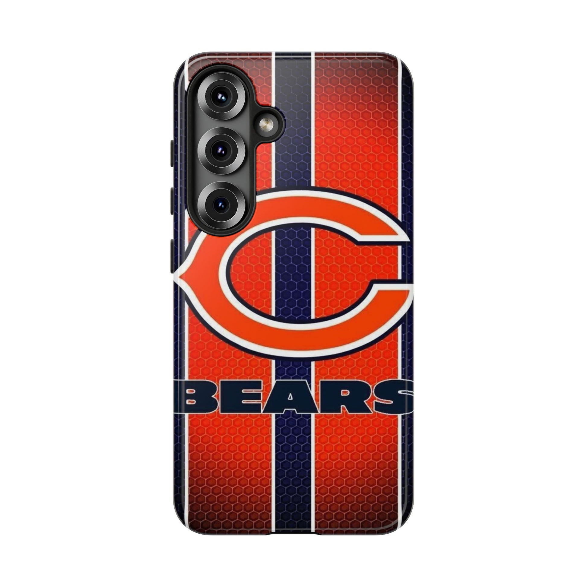 Chicago Bears Stripes Football Phone Case, Tough Cases for iPhones, Samsung, and Pixel