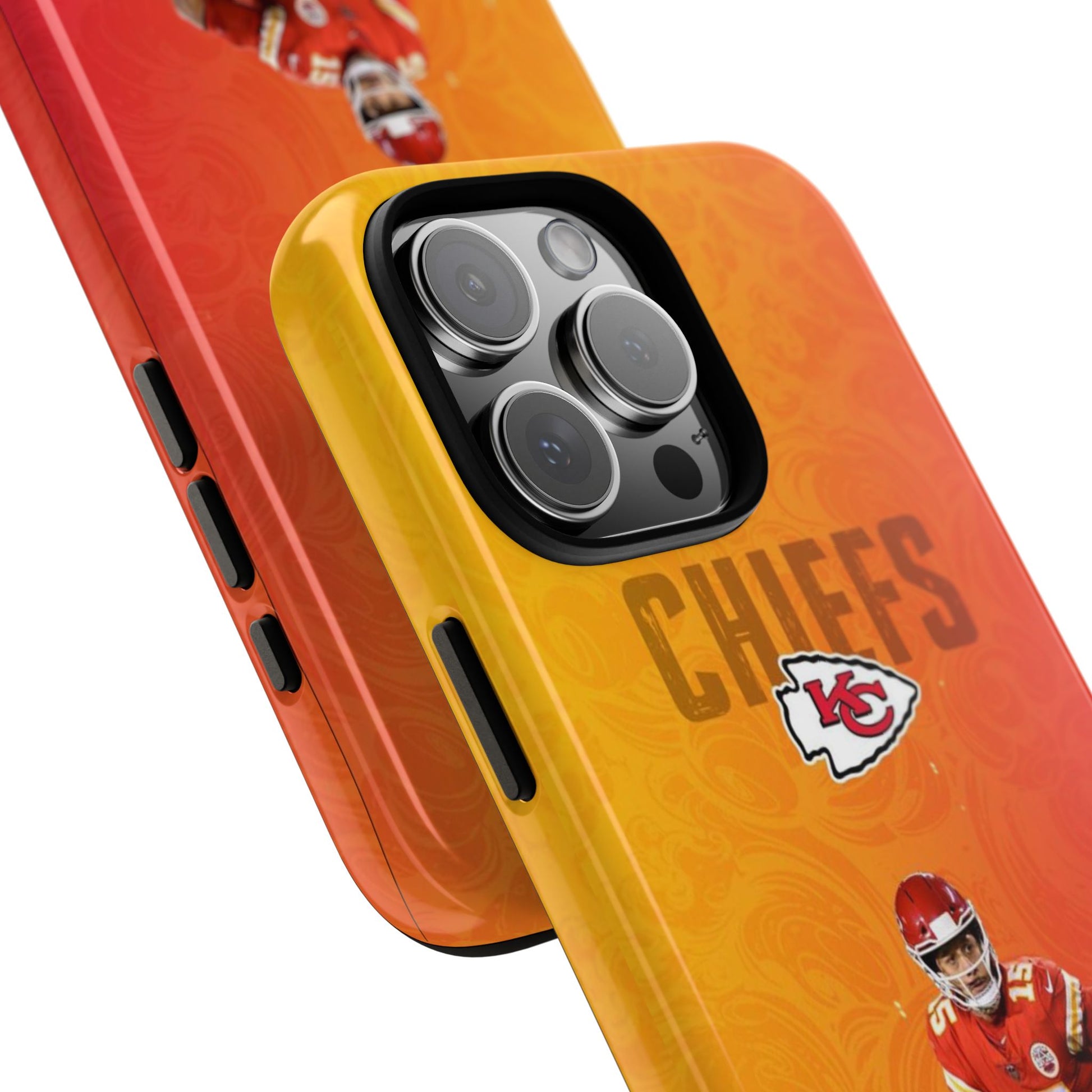 Kansas City Chiefs Patrick Mahomes Football Tough Cases for iPhones, Samsung, and Pixel