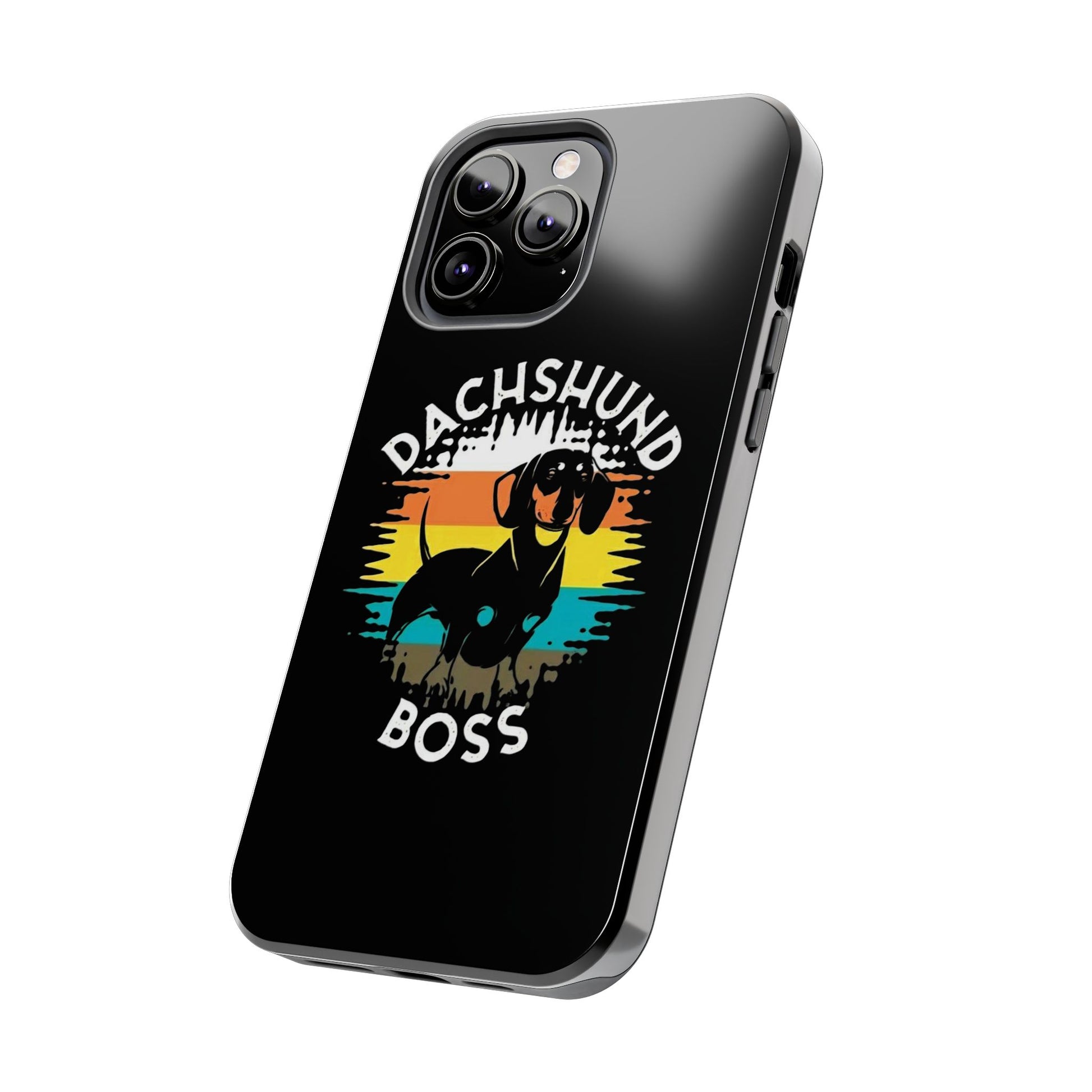 Dachshund Boss Theme Phone Cases for iPhones & Samsung Phones