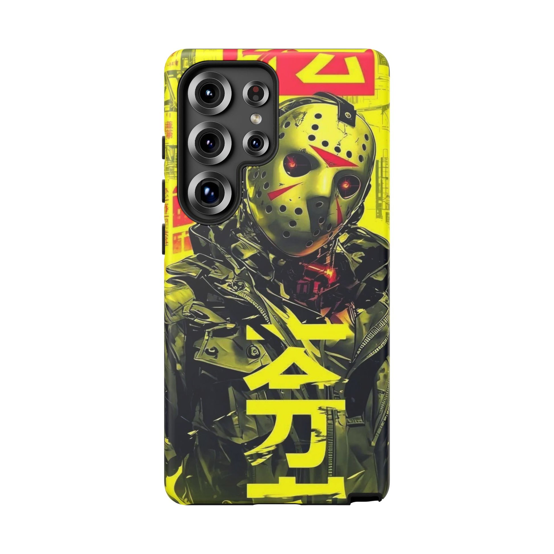 Cyberpunk X Jason Voorhees Tough Cases for iPhones, Samsung, and Pixel