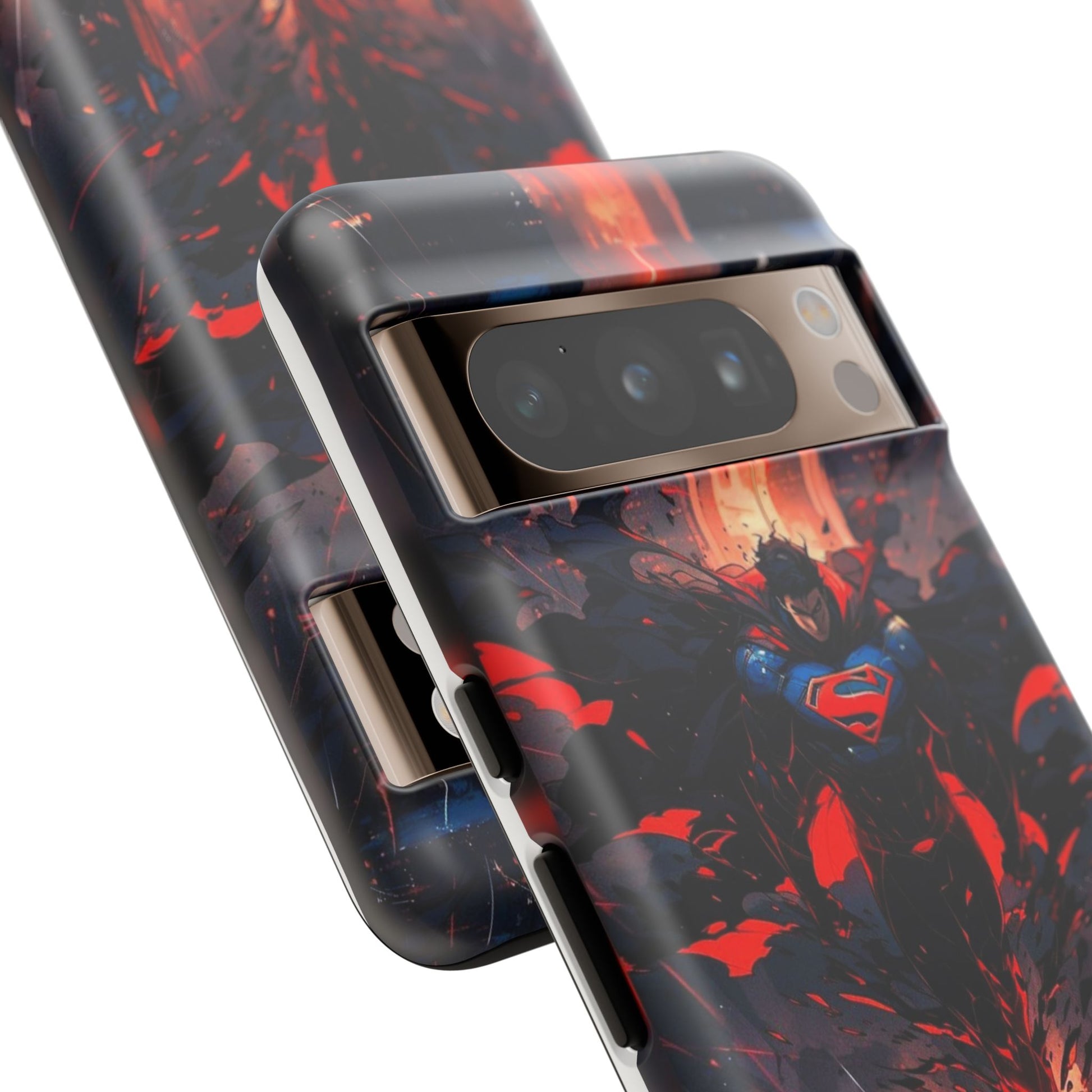 Anime Superman Tough Cases for iPhones, Samsung, and Pixel