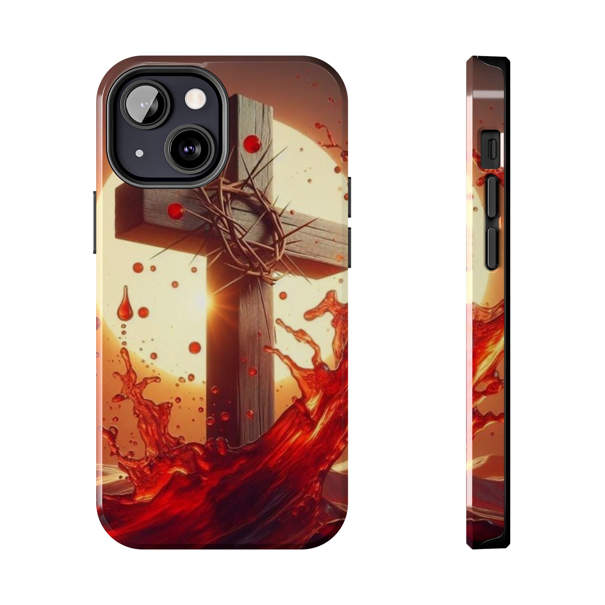 Blood of Christ Christian Theme Phone Cases for iPhones & Samsung Phones