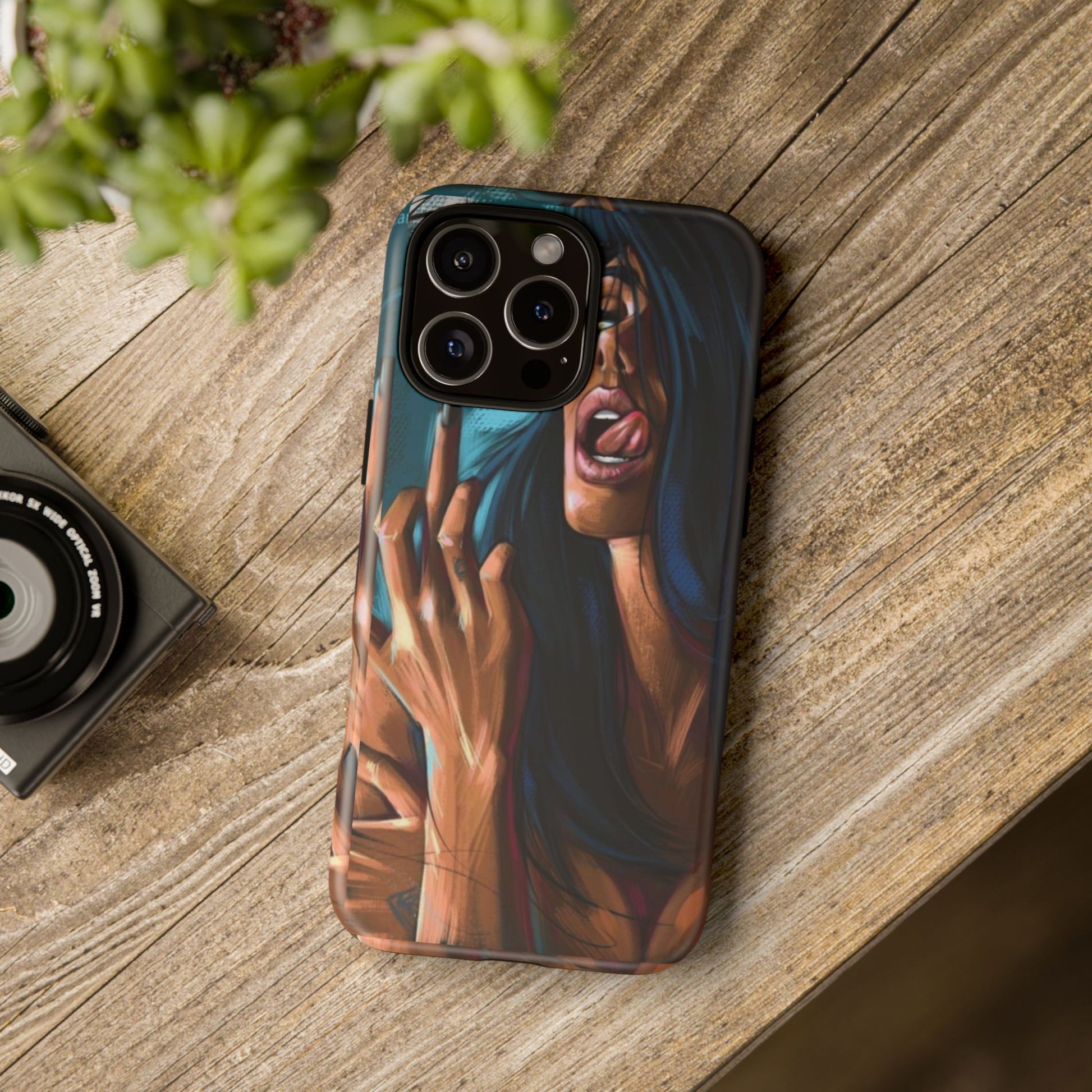 Tough Girl Theme Urban Design Cases for iPhones, Samsung, and Pixel