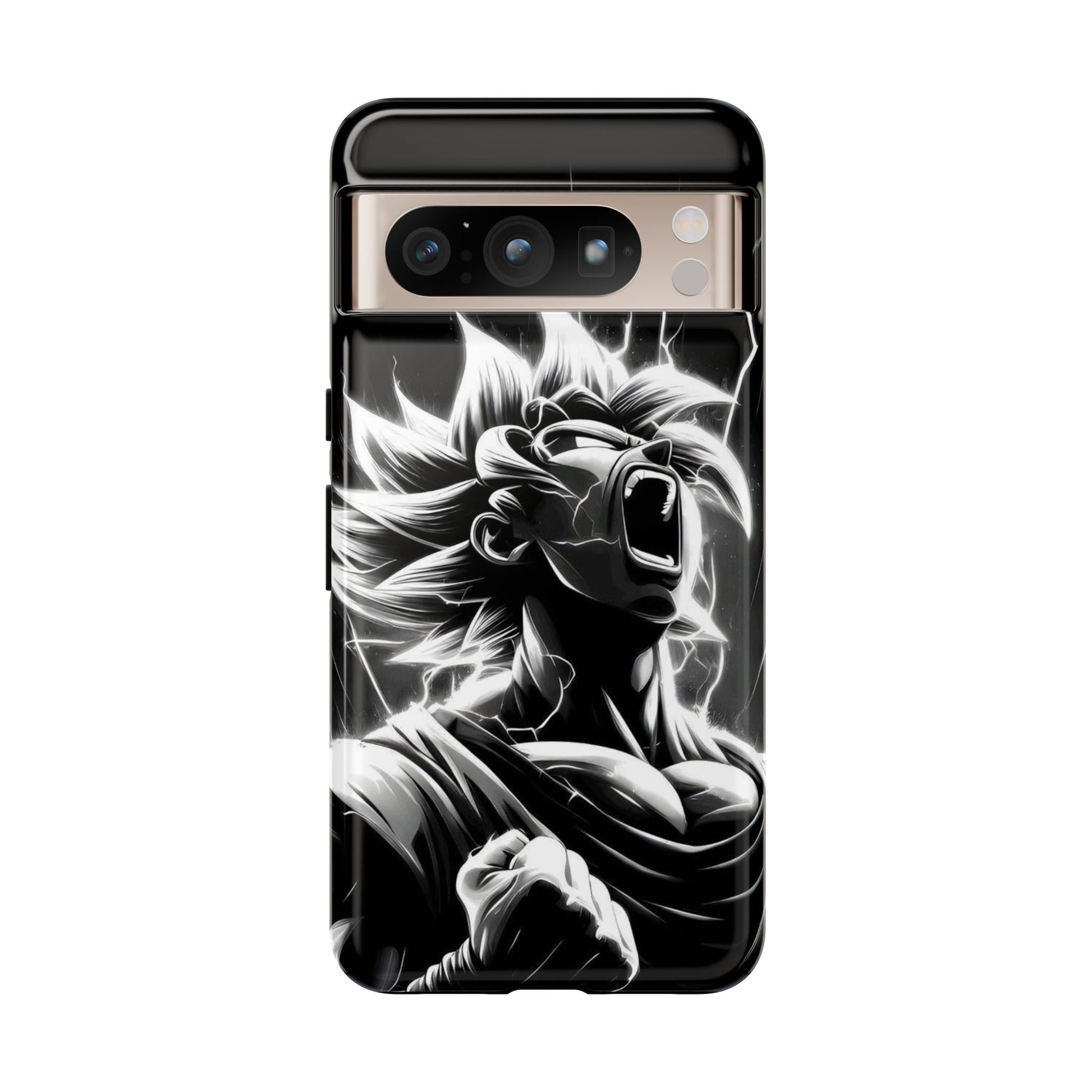 Anime Saiyan Rage Dragon ball Z Tough Cases for iPhones, Samsung, and Pixel