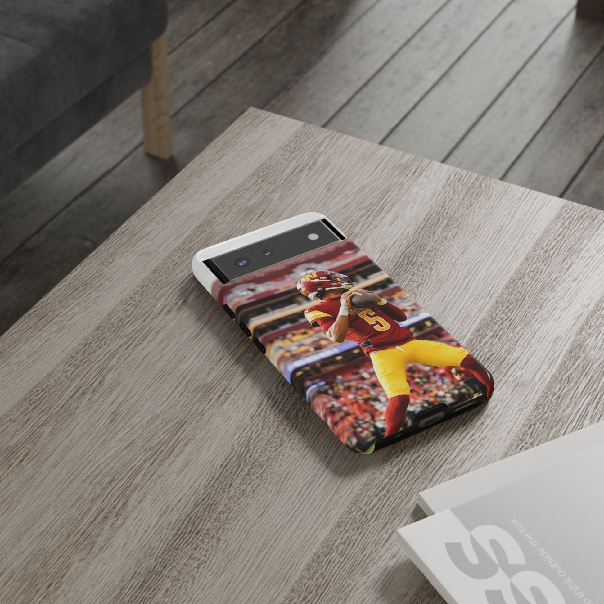 Jayden Daniels Washington Football Tough Cases for iPhones, Samsung, and Pixel