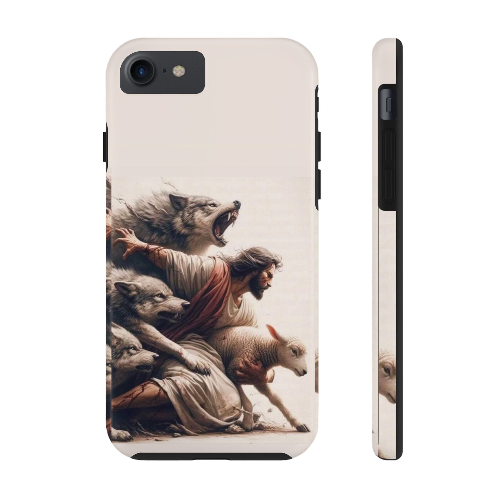 Jesus x Wolves Christian Themed Tough Phone Cases for Iphones & Samsung Phones