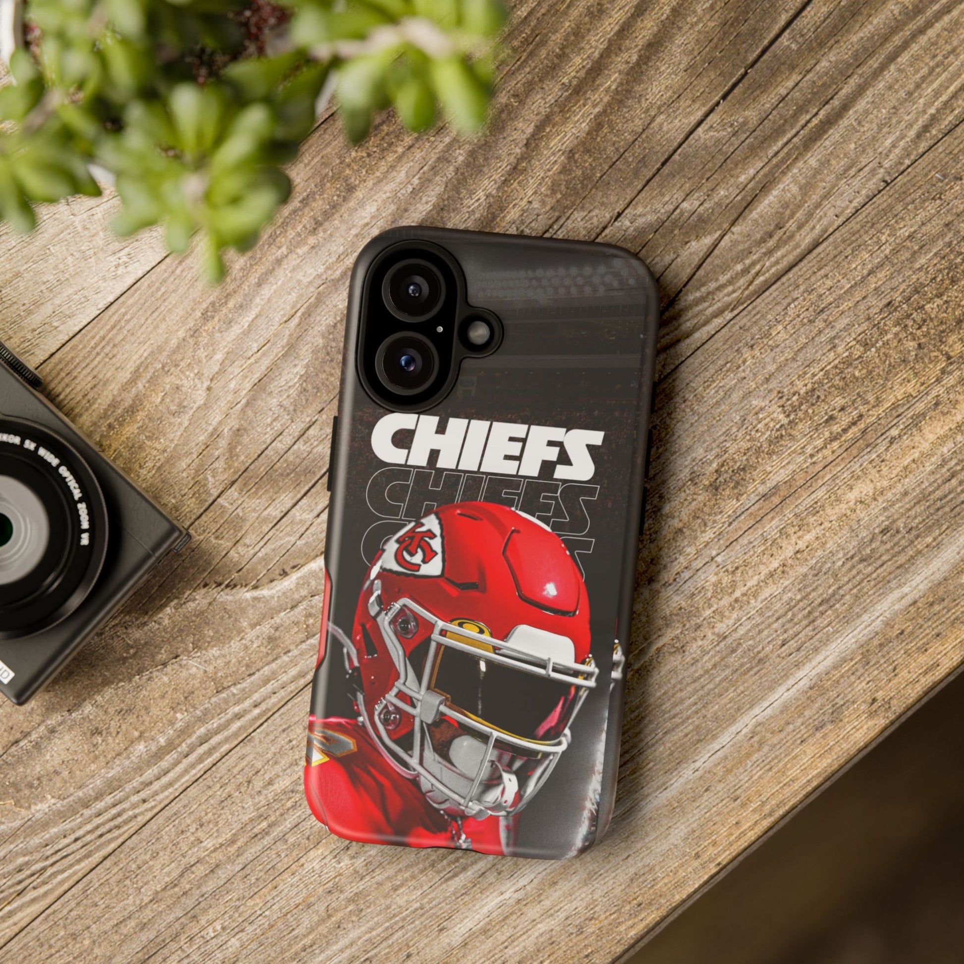 Kansas City Chiefs Football Helmet Logo Tough Cases for iPhones, Samsung, and Pixel