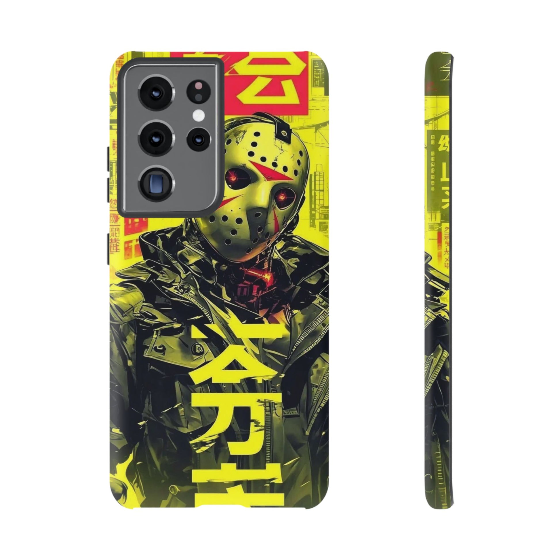 Cyberpunk X Jason Voorhees Tough Cases for iPhones, Samsung, and Pixel
