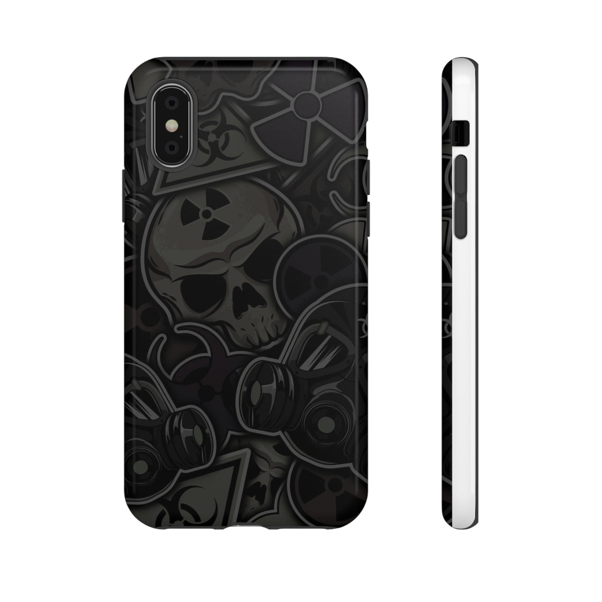 Tough Cases Phone Case, Edgy Skull Design Phone Cover, Gothic Cell Phone Shell