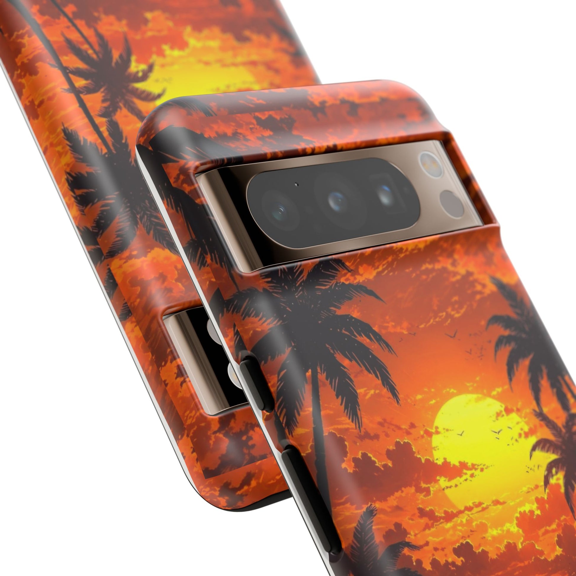 Beautiful Beach Sunset Tough Cases for iPhones, Samsung, and Pixel