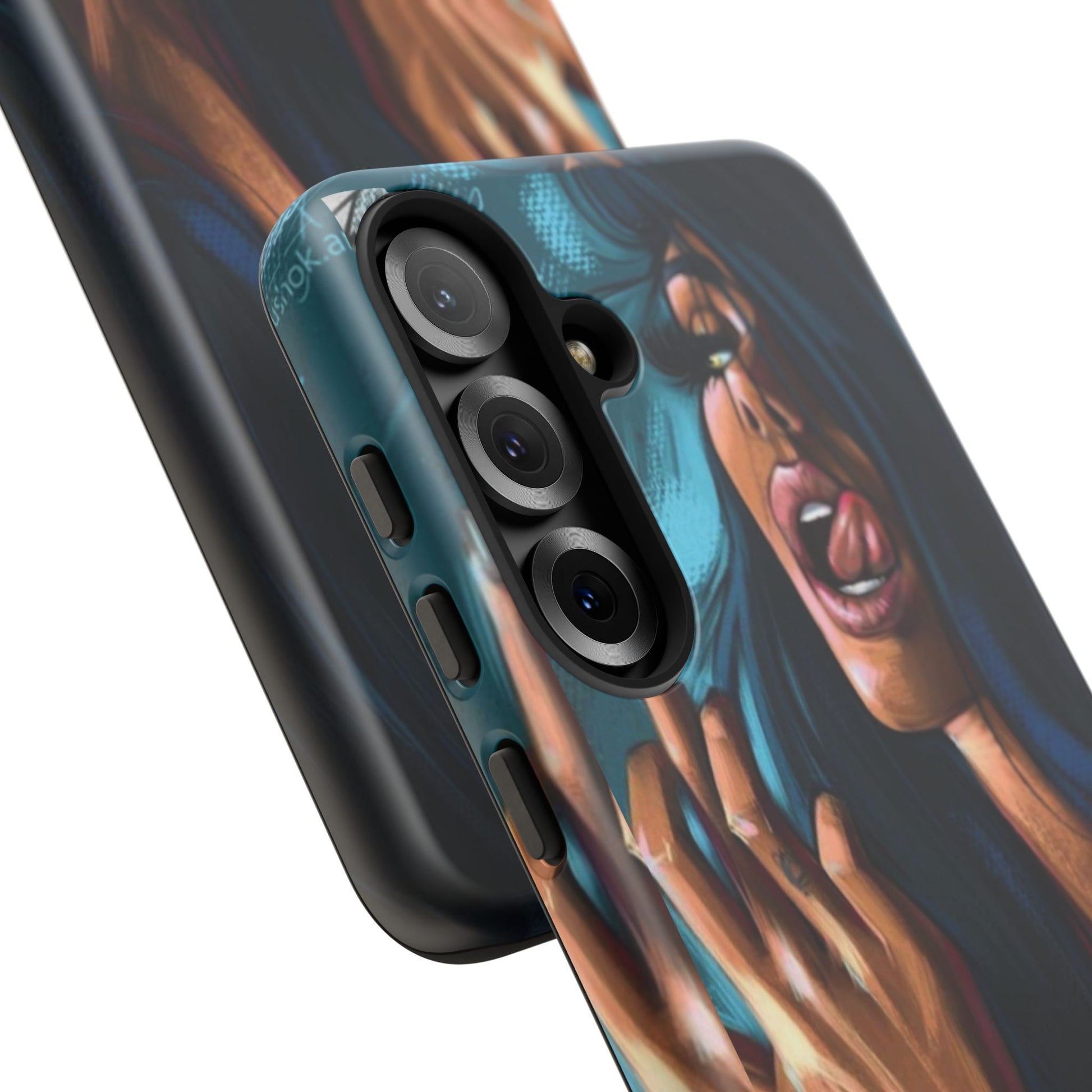 Tough Girl Theme Urban Design Cases for iPhones, Samsung, and Pixel
