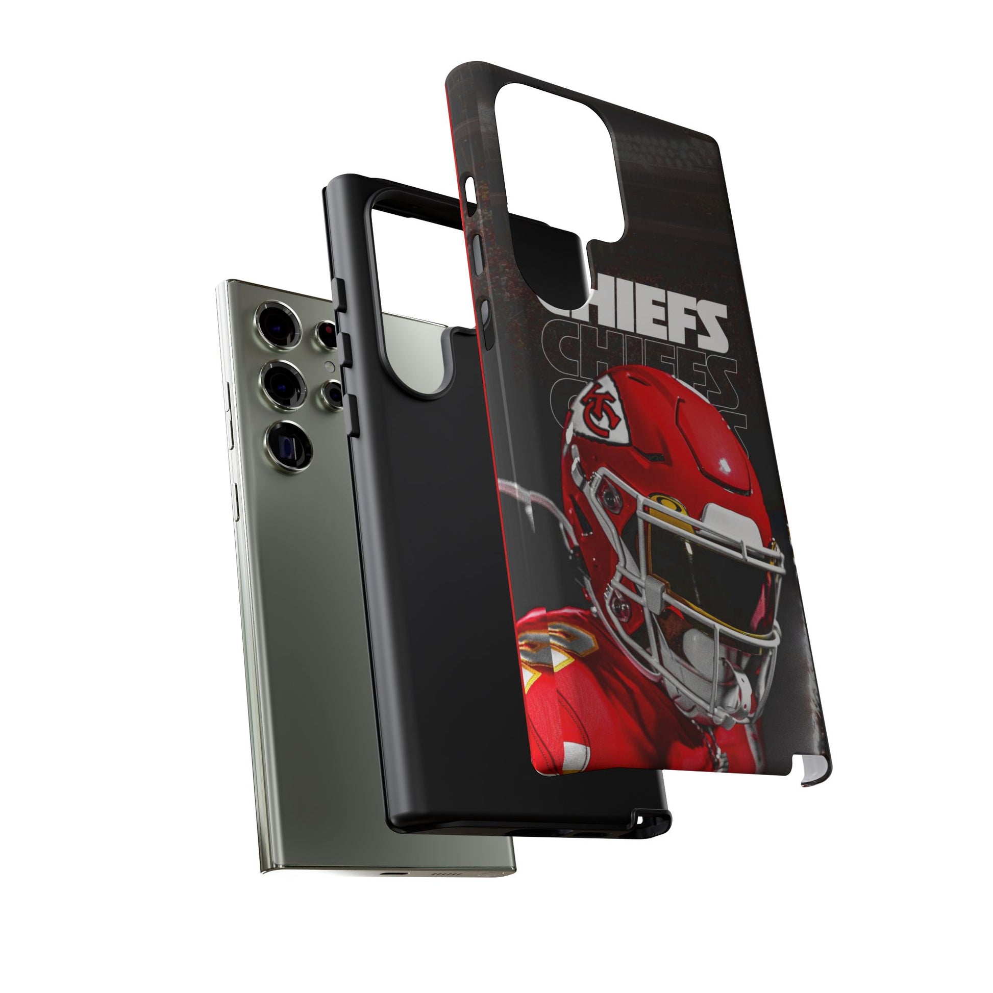Kansas City Chiefs Football Helmet Logo Tough Cases for iPhones, Samsung, and Pixel