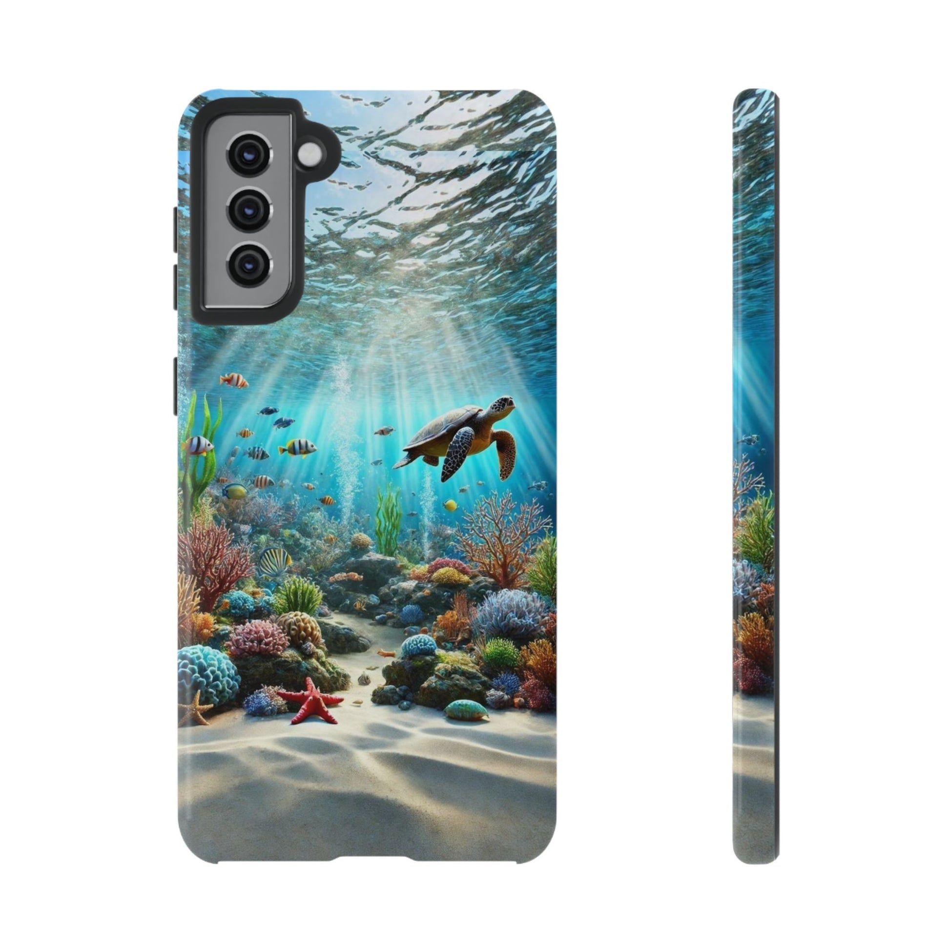 Under Sea Landscape Tough Cases for iPhones, Samsung, and Pixel