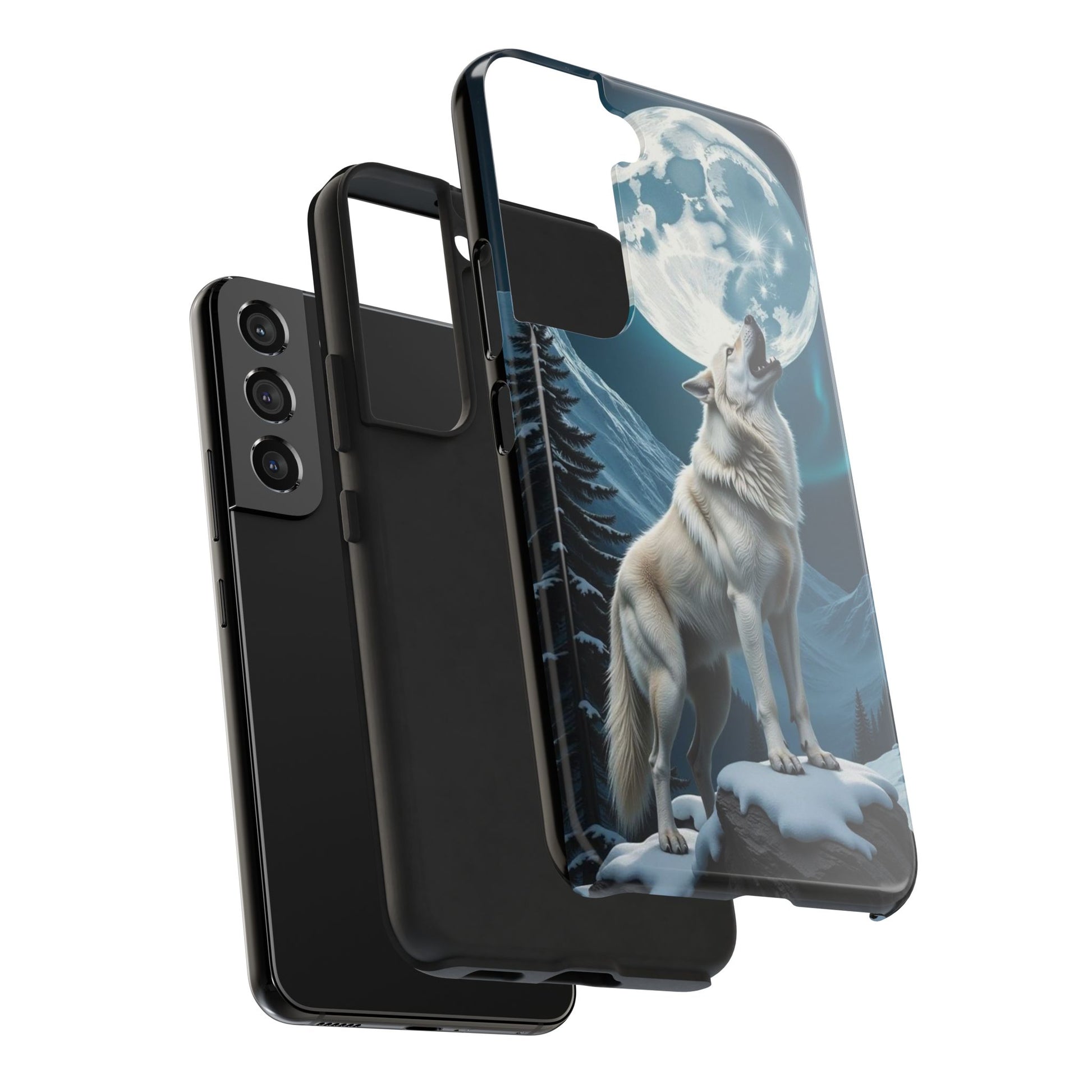 Howling Wolf Theme Phone Cases for iPhones & Samsung Phones