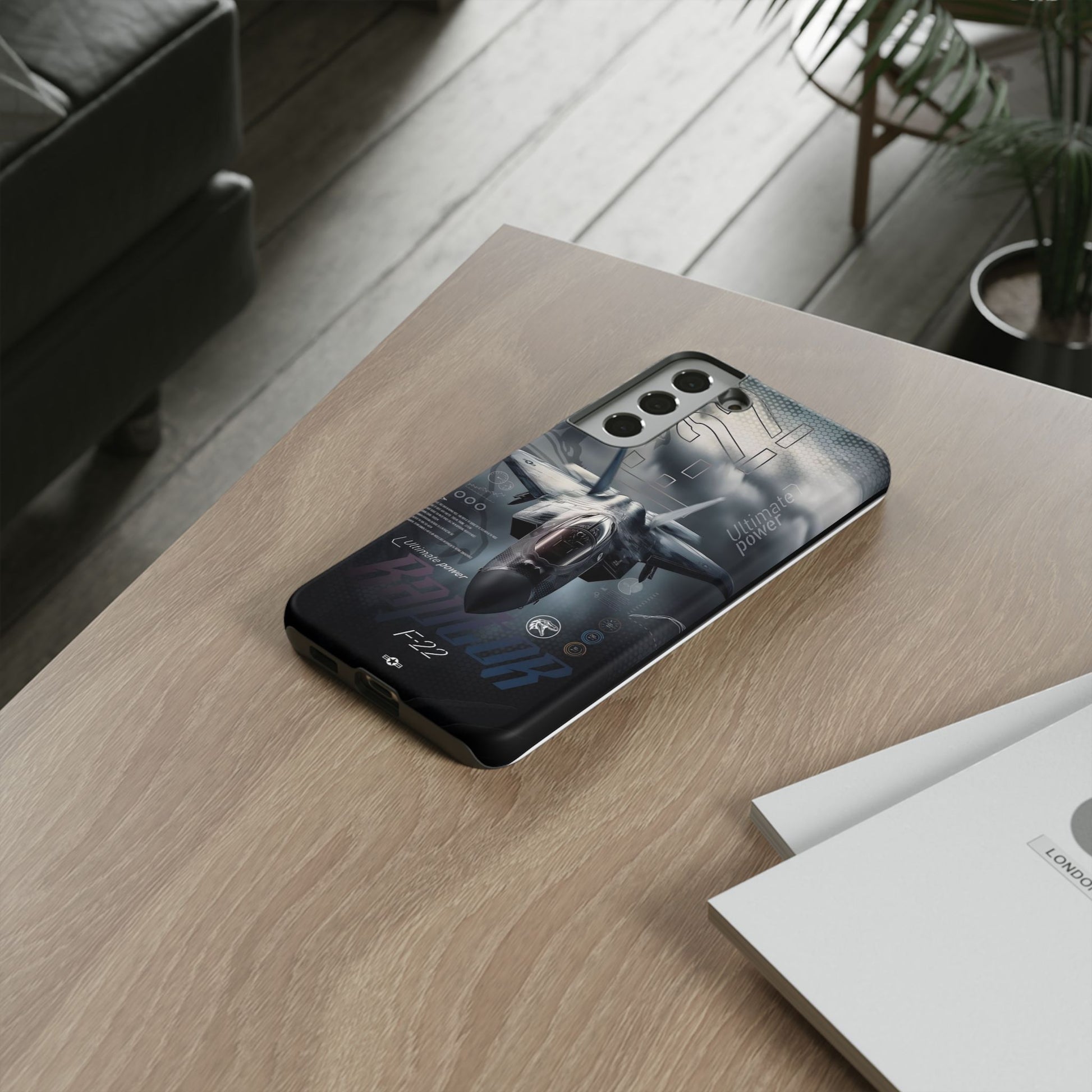 F-22 Raptor Fighter Jet Tough Cases for iPhones, Samsung, and Pixel